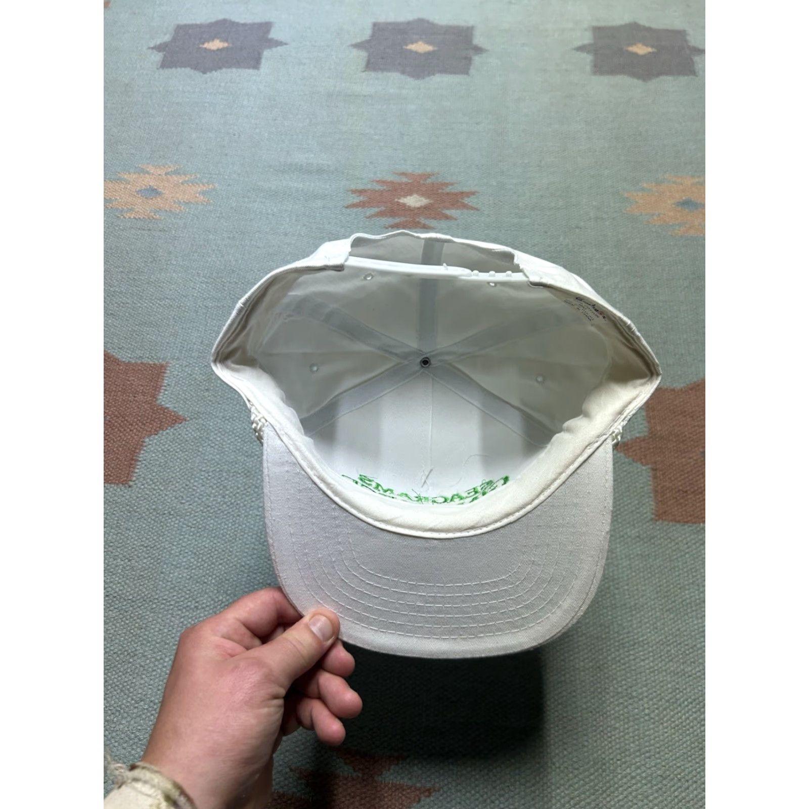 Vintage VINTAGE SnapBack Hat Cap Seagram’s Gin & Juice Embroidered Hip Hop White Mens Adjustable Cap Size ONE SIZE - 6 Thumbnail