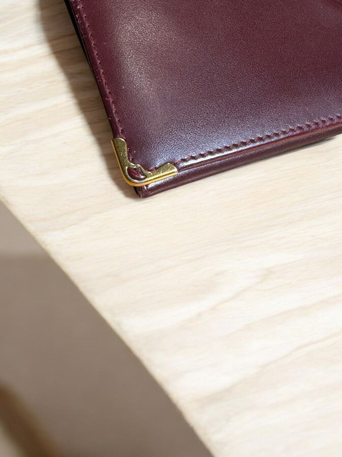 Cartier Cartier Long Wallet Logo Leather Wine Red Brown Women's Size ONE SIZE - 12 Thumbnail