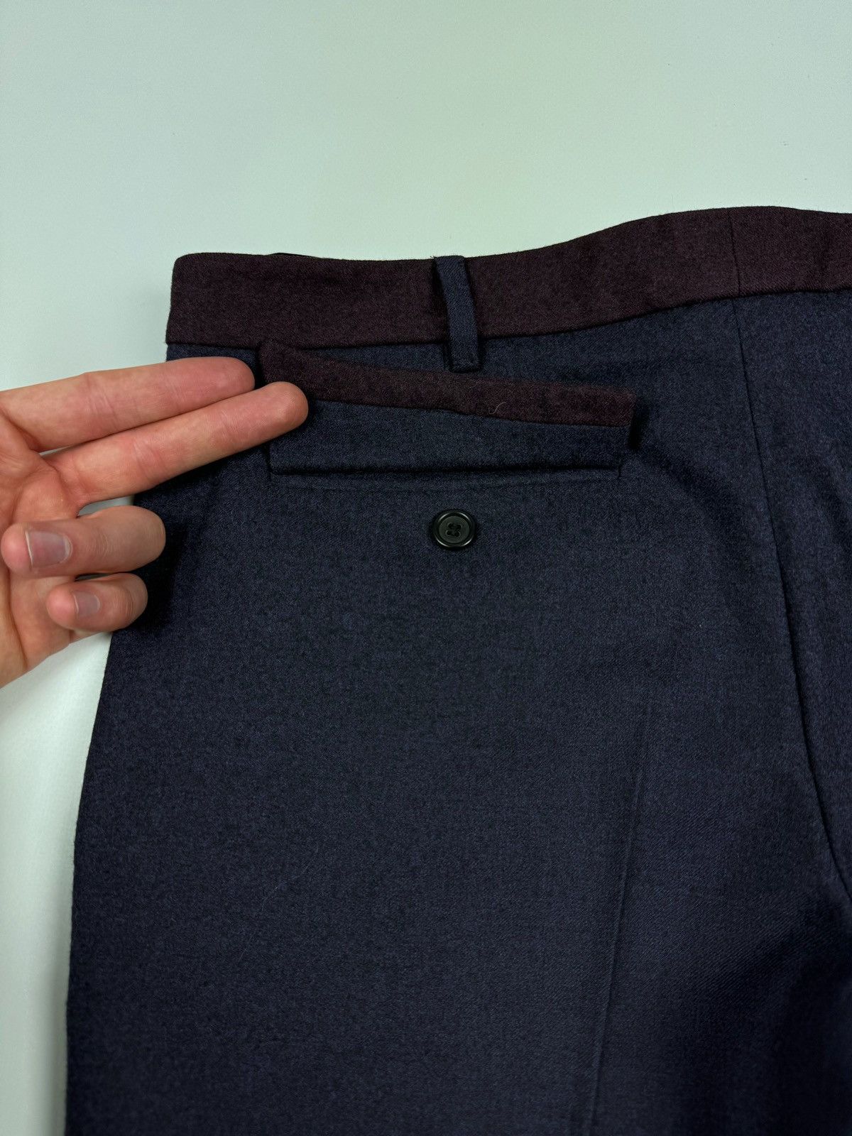 Miu Miu Vintage Miu Miu Wool Chino Purple Pants Size 27" / US 4 / IT 40 - 12 Thumbnail
