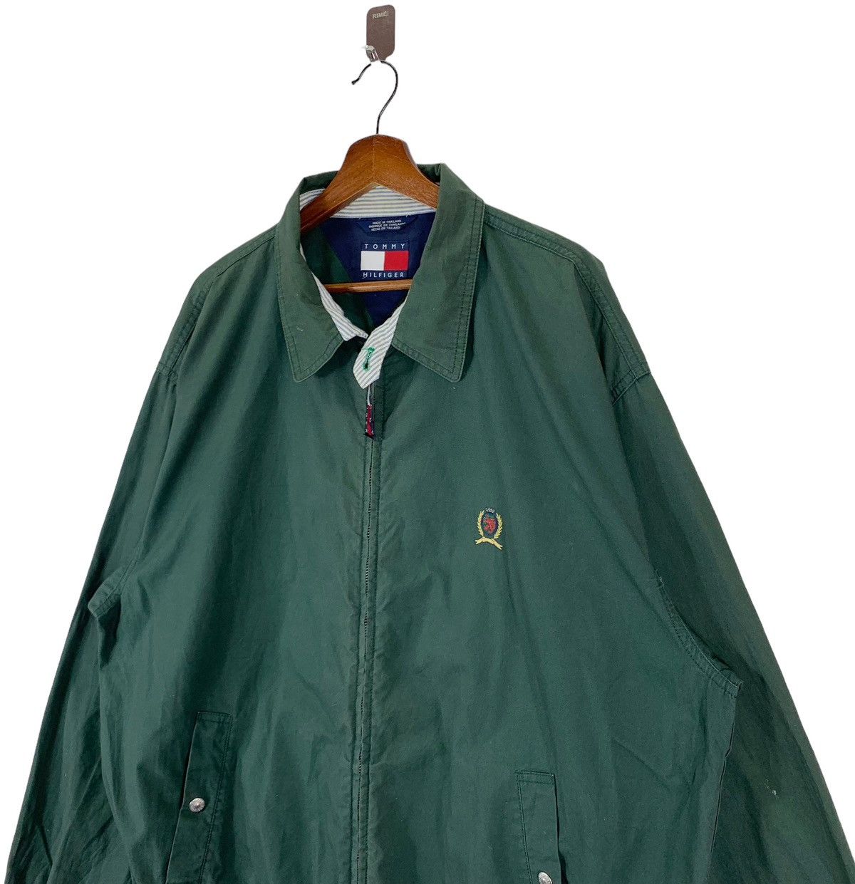 Tommy Hilfiger × Vintage 🔥🔥TOMMY HILFIGER COTTON ZIPPER JACKET Size US XL / EU 56 / 4 - 3 Thumbnail