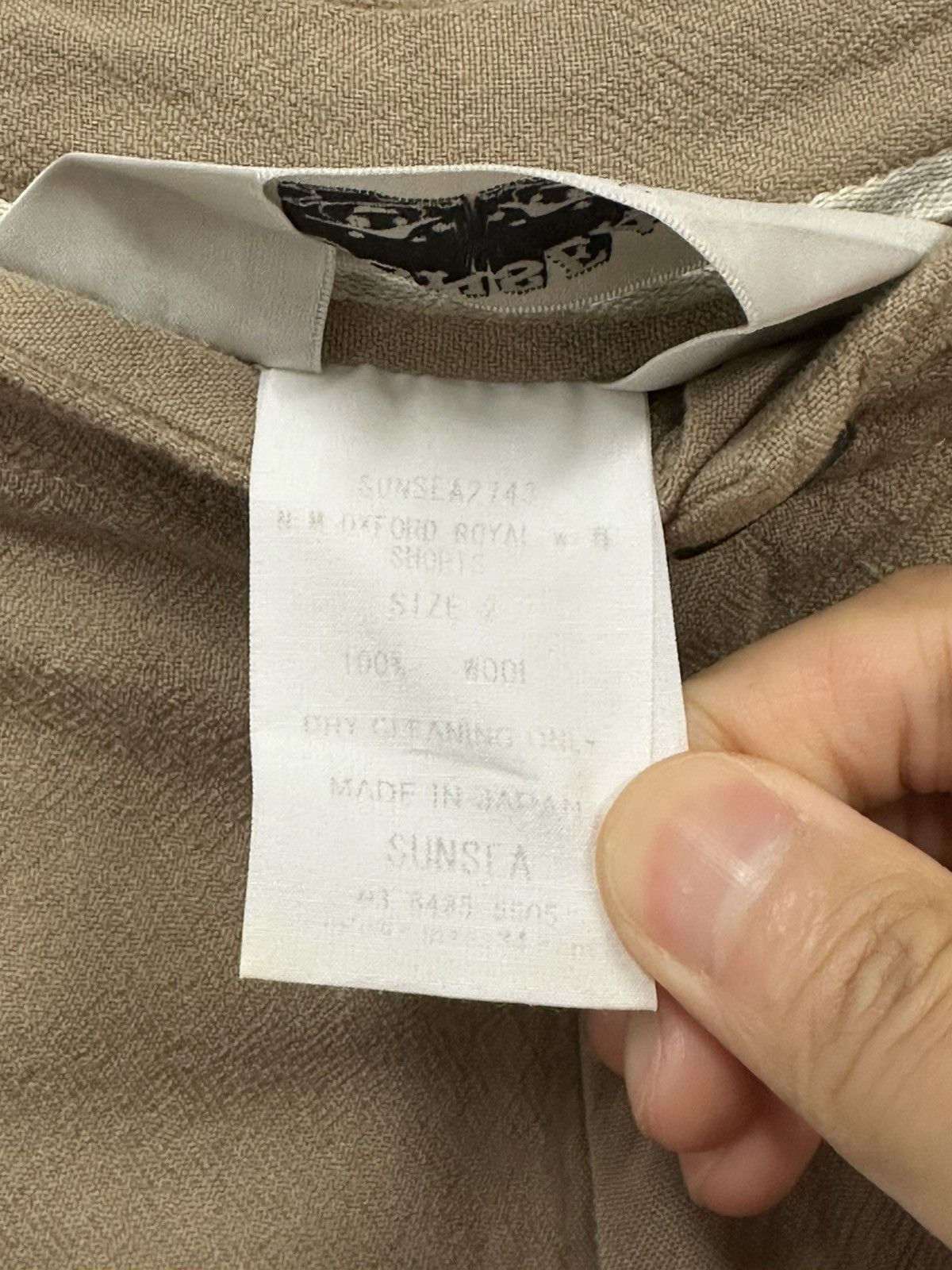 SUNSEA Sunsea N.m Oxford Royal shorts in beige light wool Size US 33 - 4 Thumbnail