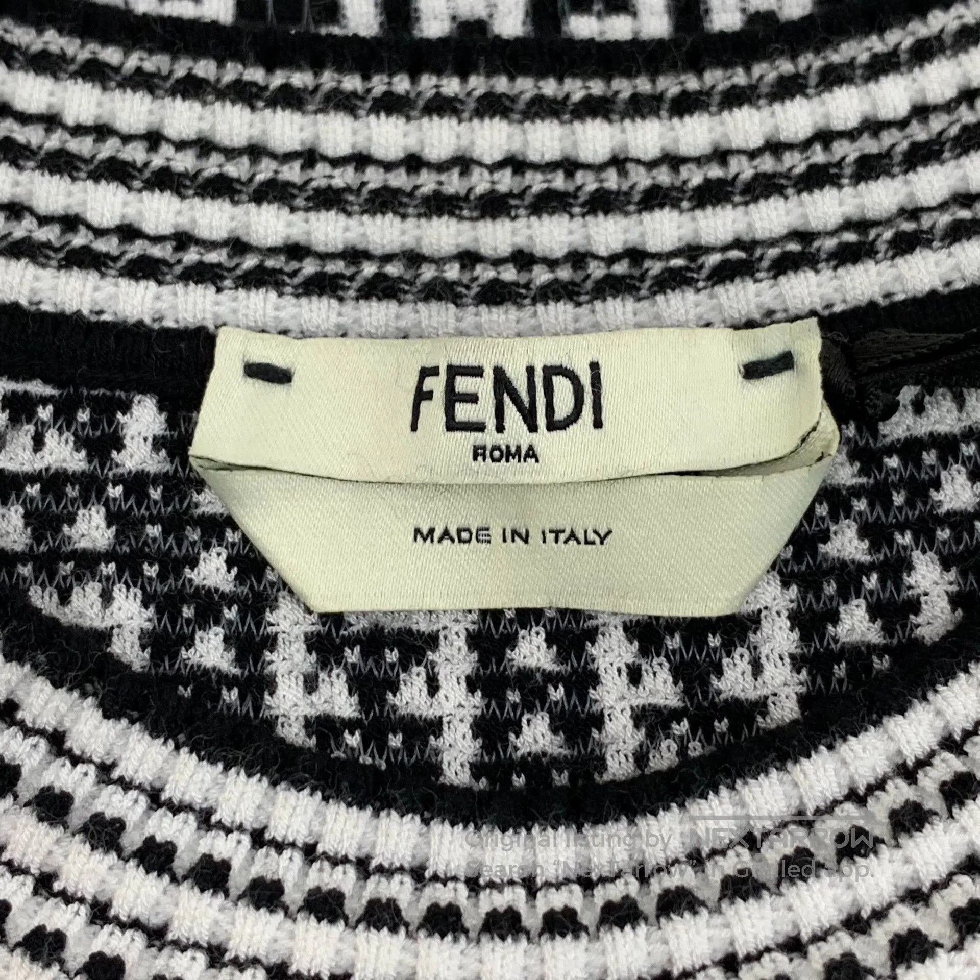 Fendi fendi color block logo short sleeve knit top. Size US M / EU 48-50 / 2 - 5 Thumbnail