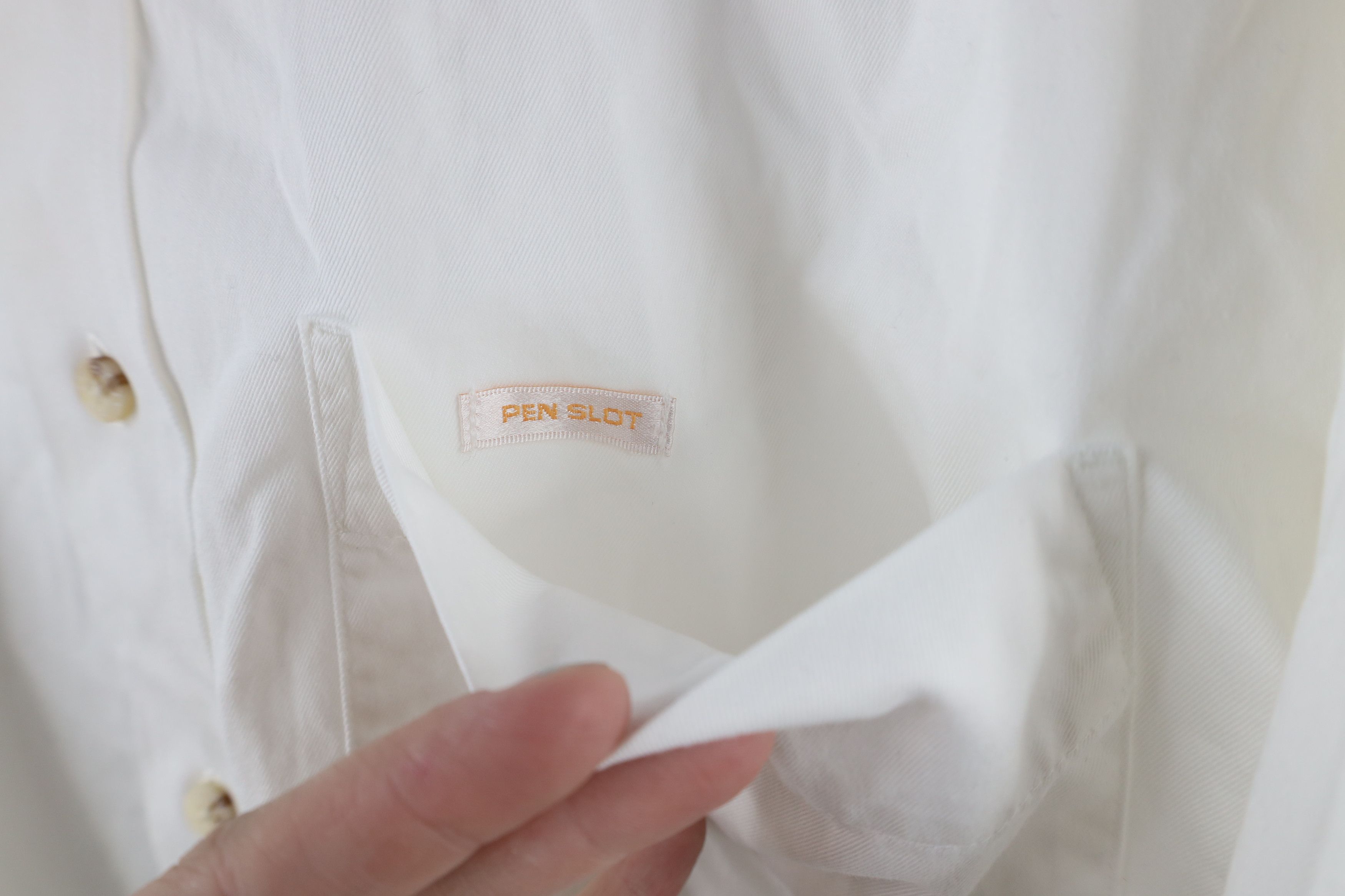 Ariat × Vintage Ariat Heavyweight Twill Collared Button Down Shirt White Size US L / EU 52-54 / 3 - 5 Thumbnail