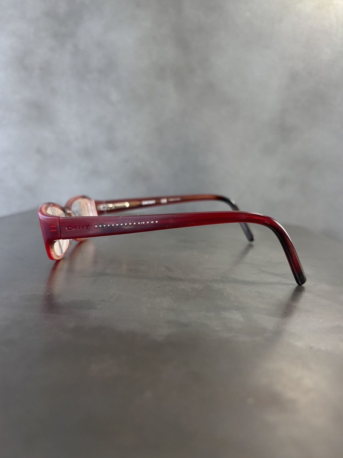 DKNY 2000s Vintage DKNY Eyeglasses Frames Studded Y2K Bayonetta Size ONE SIZE - 14 Thumbnail