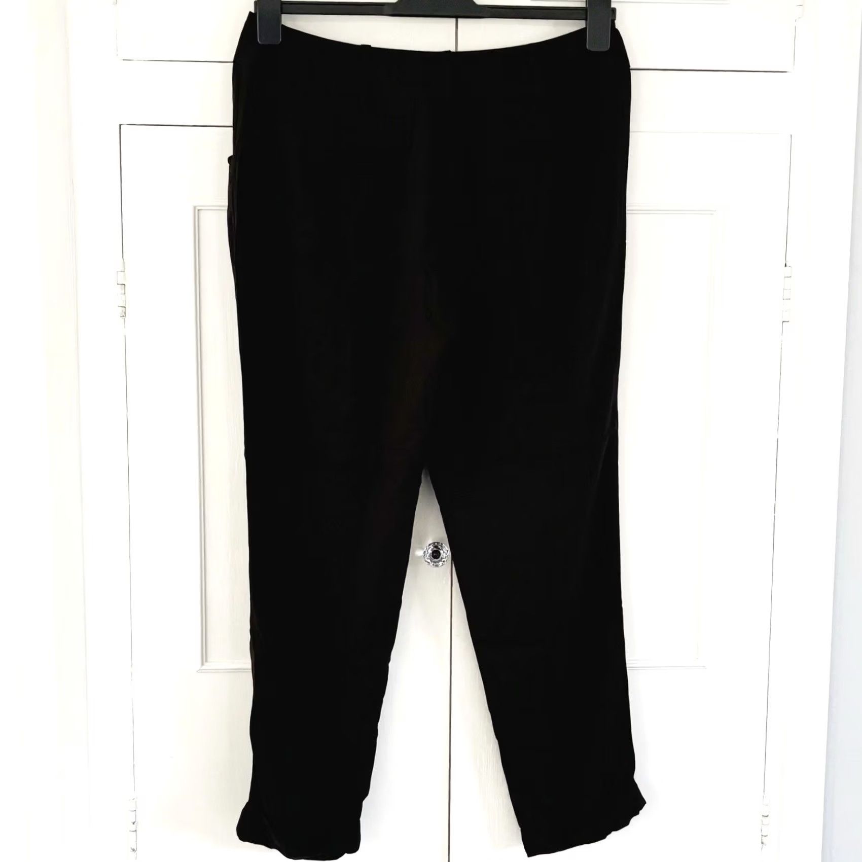 Vintage Darling Keira Crop Trousers Women’s Black Lightweight BNWT L Regular VPN? Size 36" / US 14 / IT 50 - 2 Thumbnail