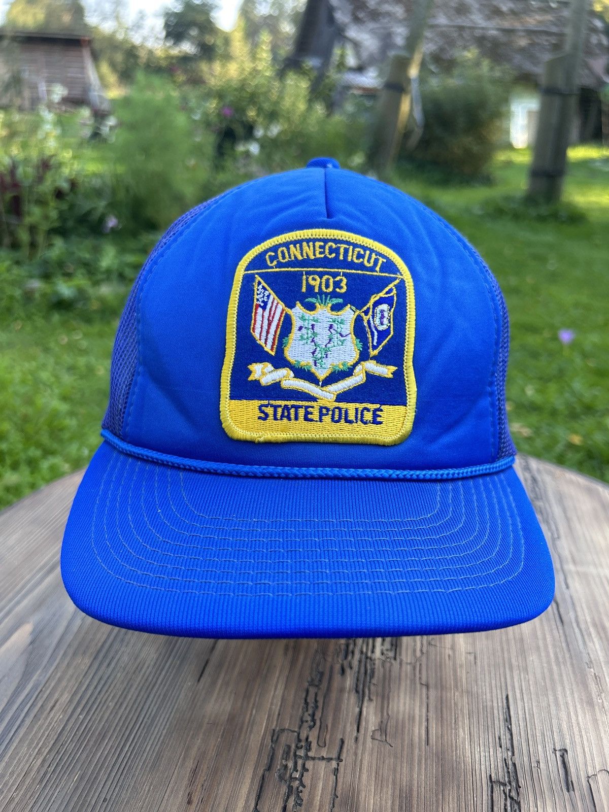 Hanes 80s Vintage Hanes Connecticut Police Rare Cap Size ONE SIZE - 1 Thumbnail