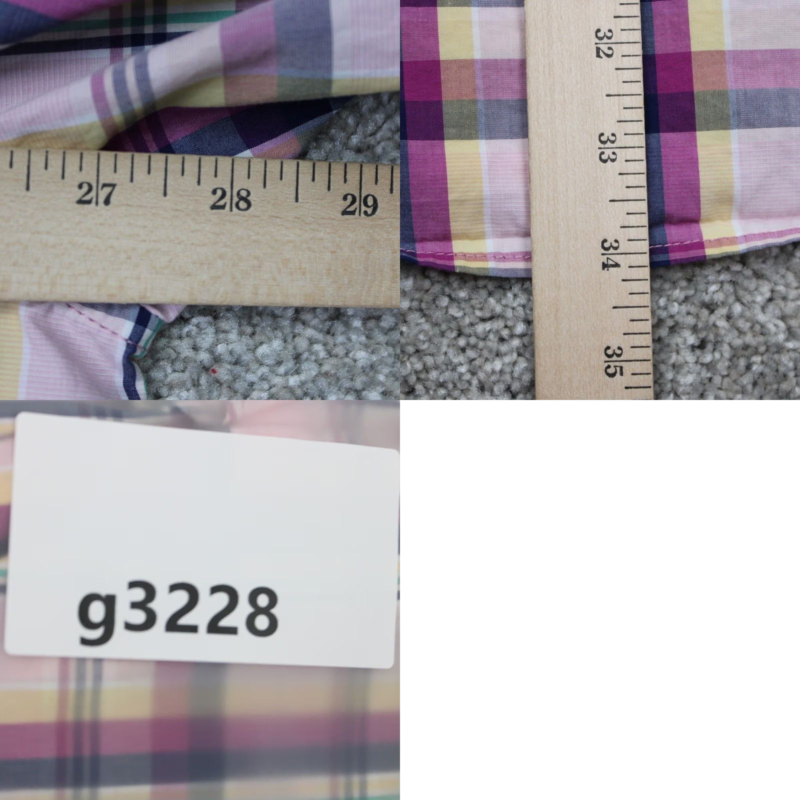 Banana Republic Banana Republic shirt Mens 2XL Luxe Stretch Poplin Camden Regular Button-Up Blue Purple Check Long Sleeve Casual Formal Workwear 2XL Mens Size US XXL / EU 58 / 5 - 9 Thumbnail