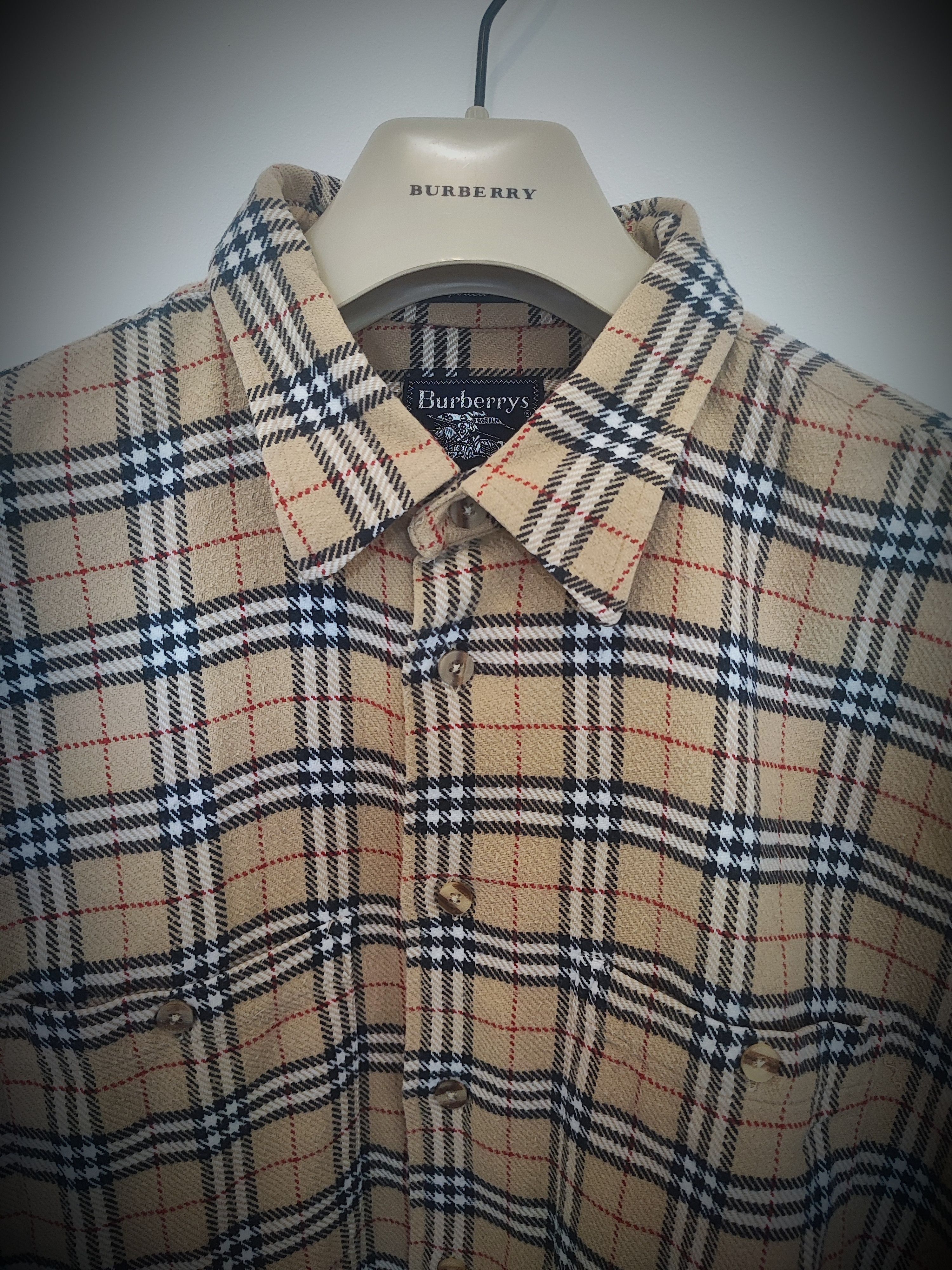 Burberry 🔥Rare Flannel Burberry Shirt🔥 Size US L / EU 52-54 / 3 - 3 Thumbnail