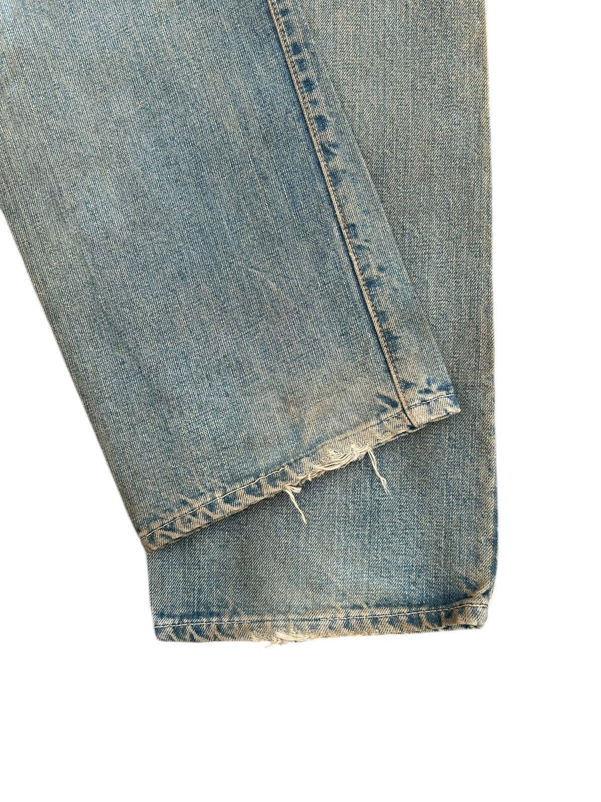 Kapital Vintage Warehouse Selvedge Distressed Rusty Dirty Denim Jean Size US 35 - 17 Thumbnail