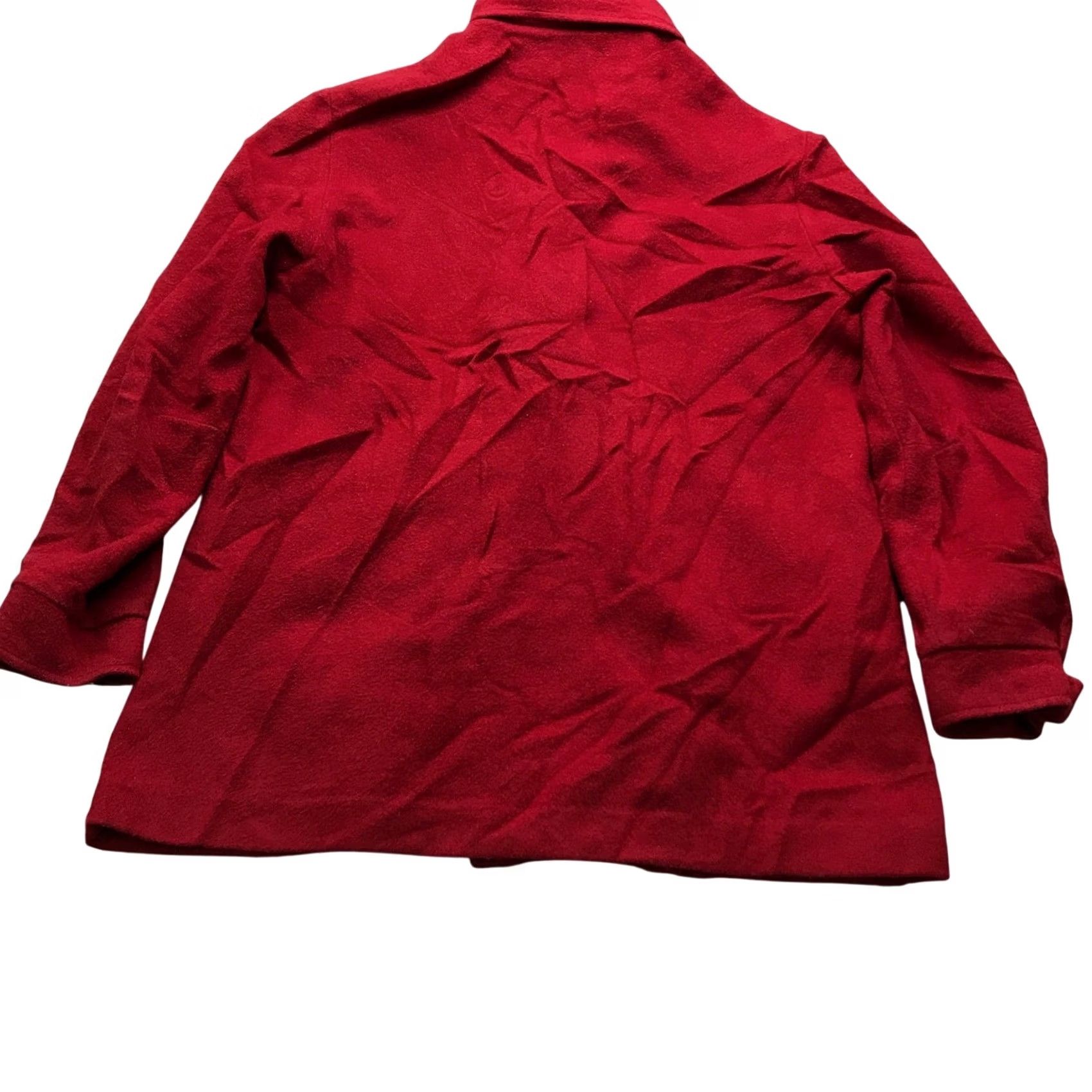 Eddie Bauer VINTAGE Eddie Bauer Hunting Wool Blend Jacket Womens Large 15/16 Red USA 80s 90s Wool Blend Overcoat Coat Pockets L Long Sleeve Mid-Length buttons Zip Size L / US 10 / IT 46 - 6 Thumbnail