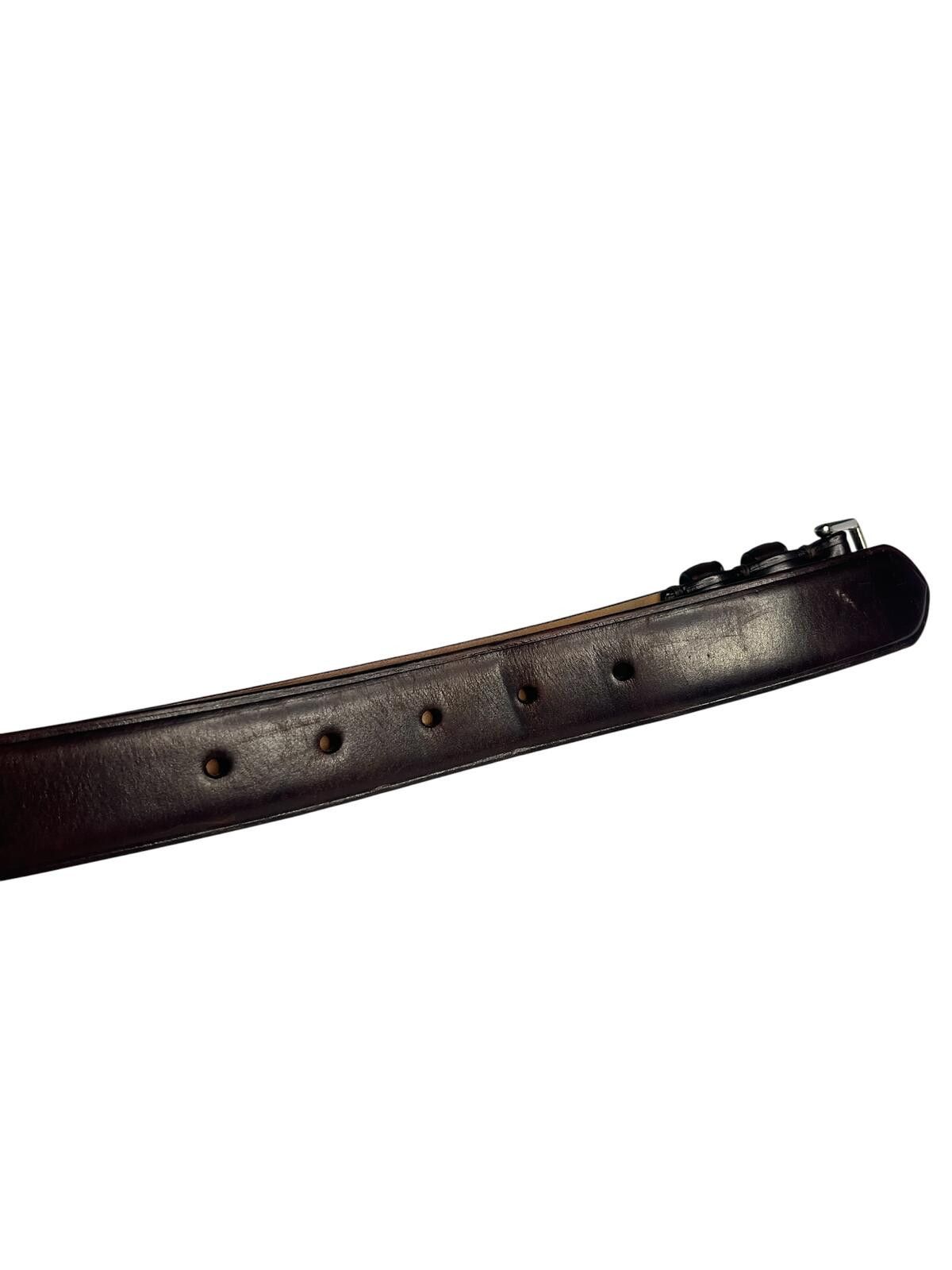 Paul Smith Paul Smith 3cm Leather Belt Brown Size 28 Made in Spain Size ONE SIZE - 4 Thumbnail