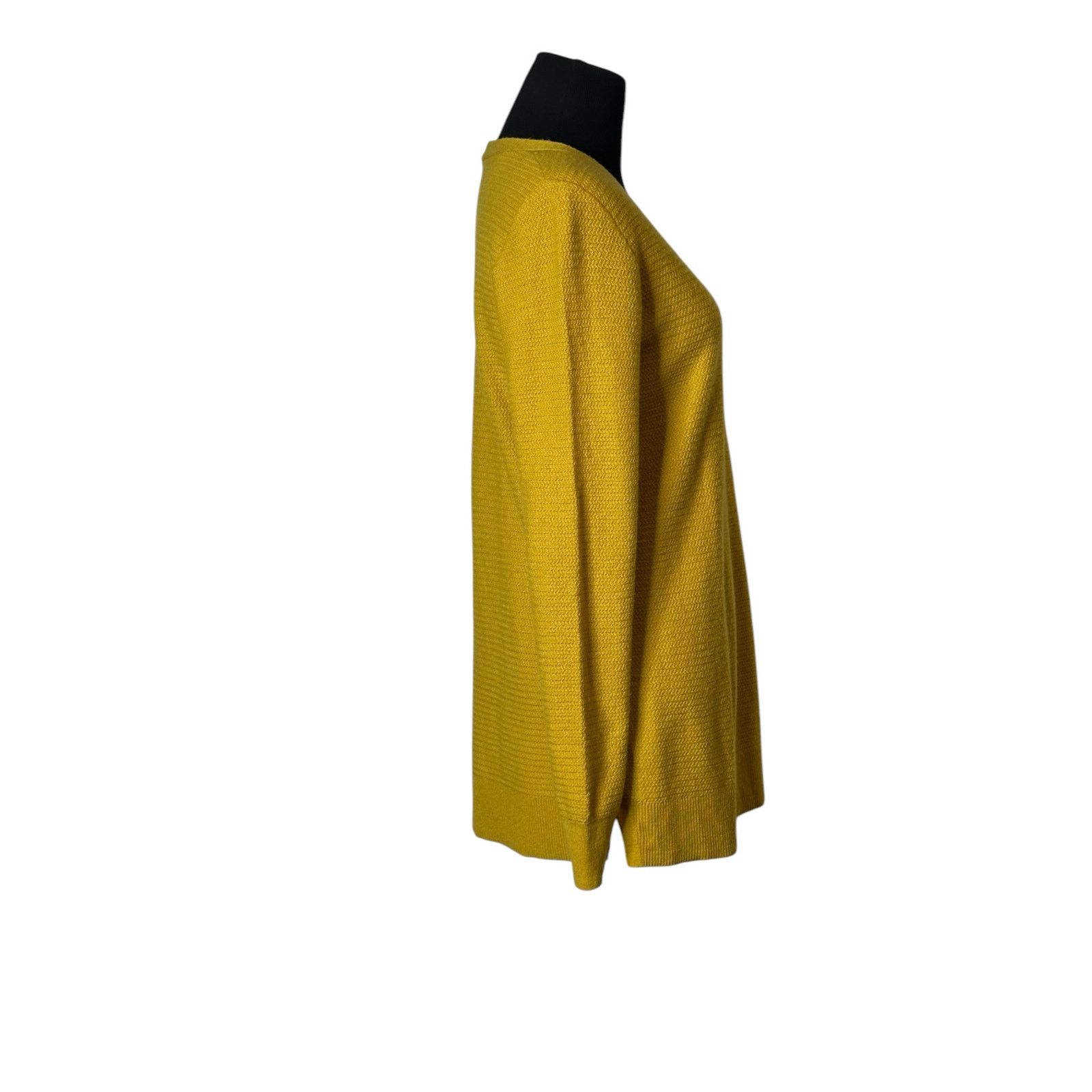 Gap Gap yellow long sleeves sweater v neck size Small Size S / US 4 / IT 40 - 4 Thumbnail