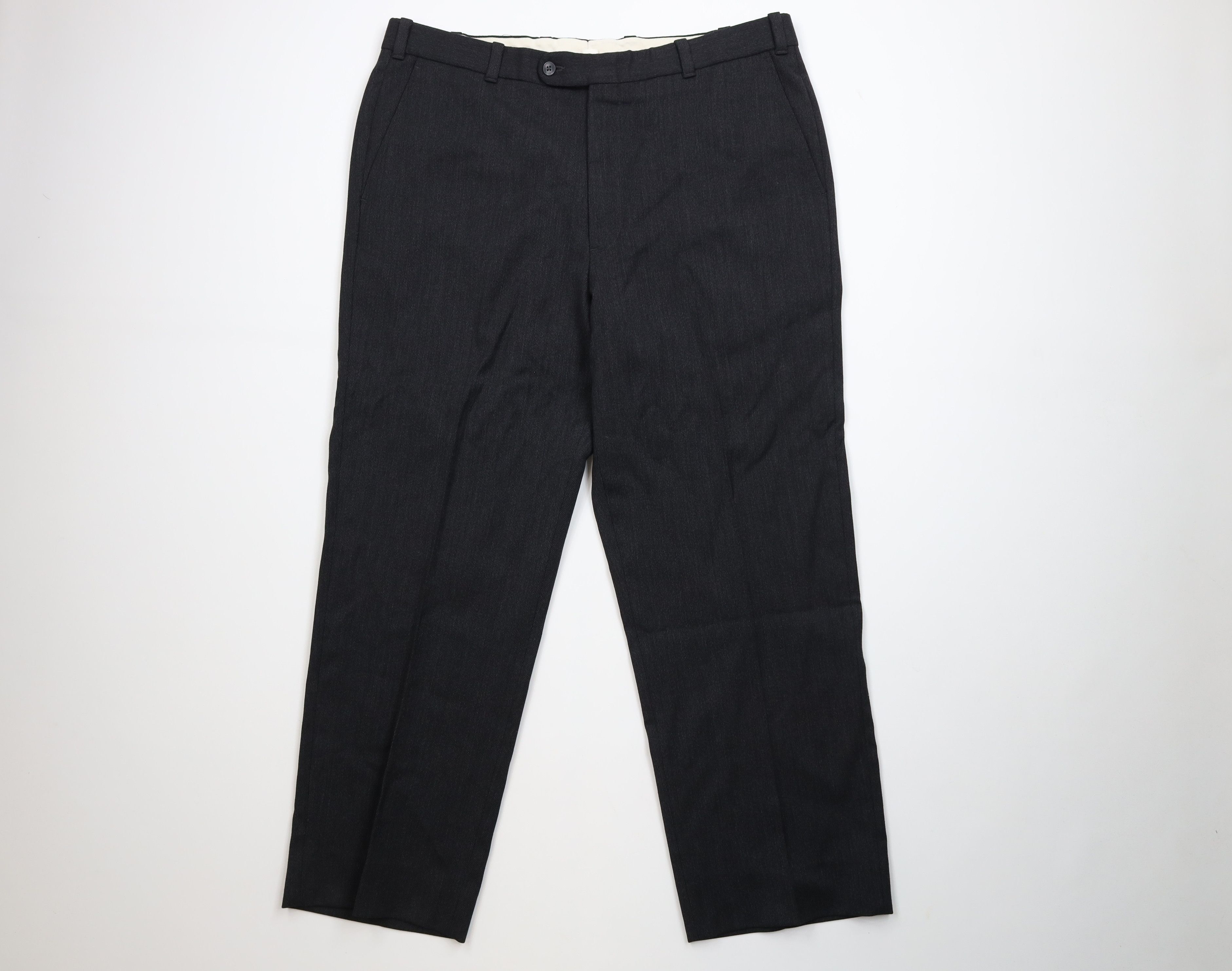 Vintage Vintage 90s Streetwear Whipcord Wide Leg Chino Pants Gray Size US 38 / EU 54 - 1 Thumbnail