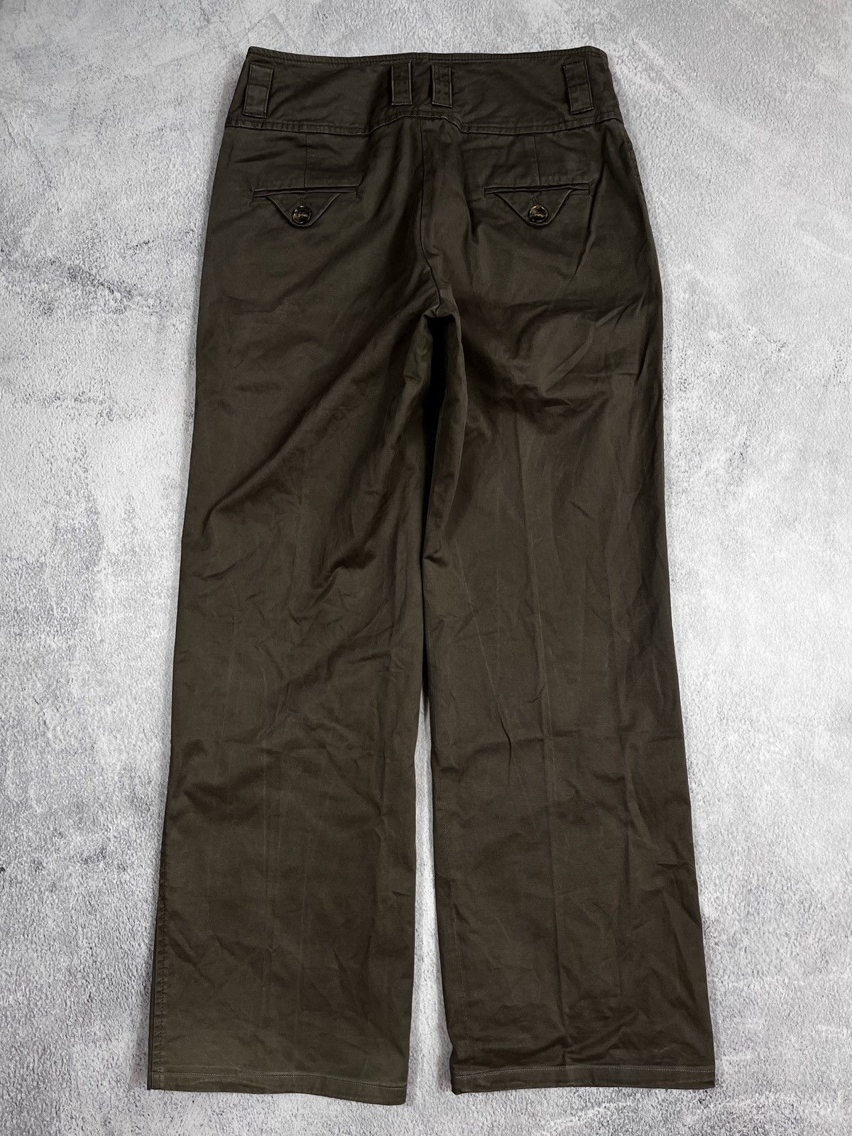 Weekend Max Mara Vintage Y2K Max Mara Weekend wide washed classic trousers Size 28" / US 6 / IT 42 - 4 Thumbnail