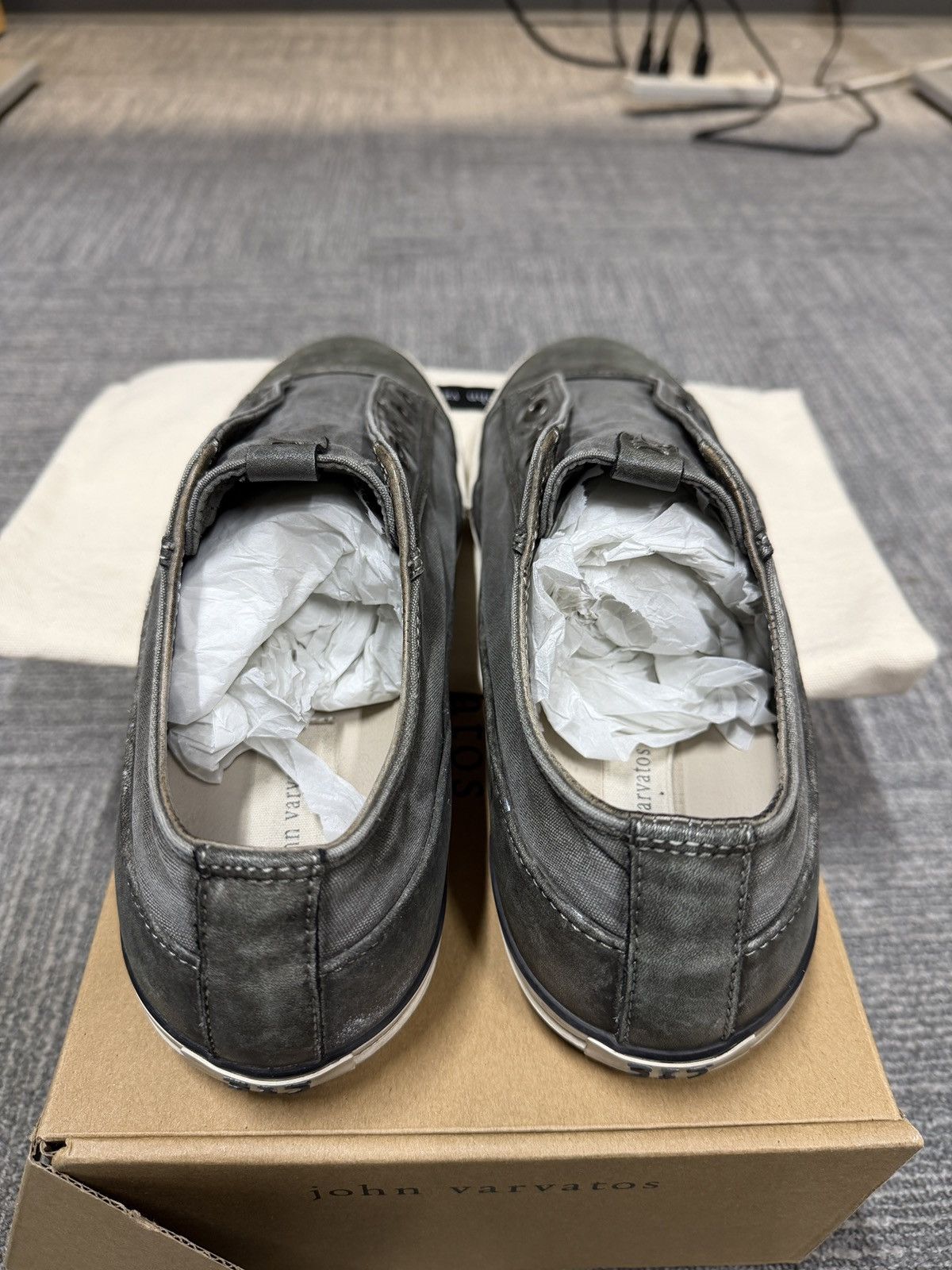 John Varvatos John Varvatos Vulc Laceless Low Top Sneakers Size US 11 / EU 44 - 4 Thumbnail
