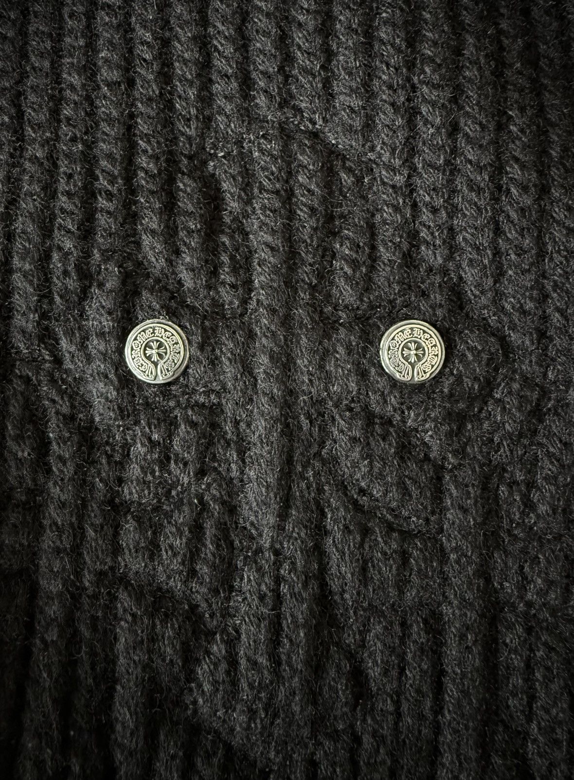 Chrome Hearts Chrome Hearts Cashmere Cross Patch Quarter Zip (VIP) Size US L / EU 52-54 / 3 - 4 Thumbnail