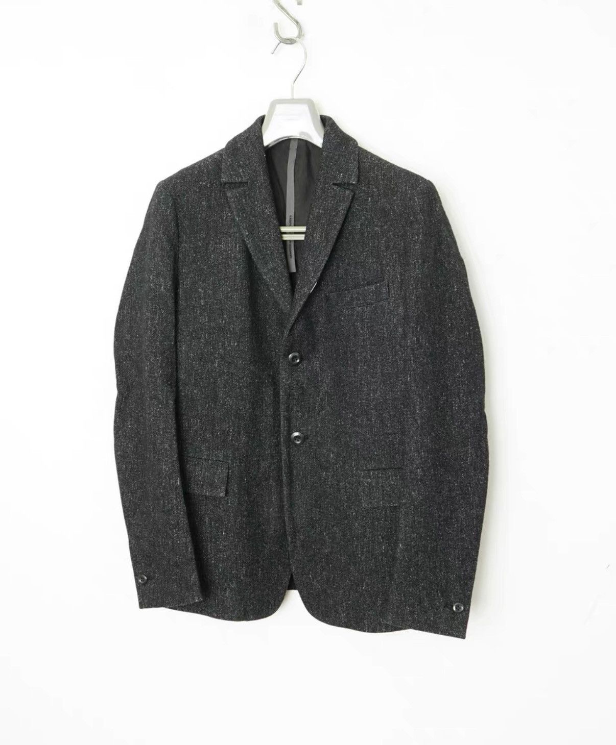 Kazuki Kuraishi Kazuyuki Wool Blend Heather Jacket / Blazer Size US XS / EU 42 / 0 - 4 Thumbnail