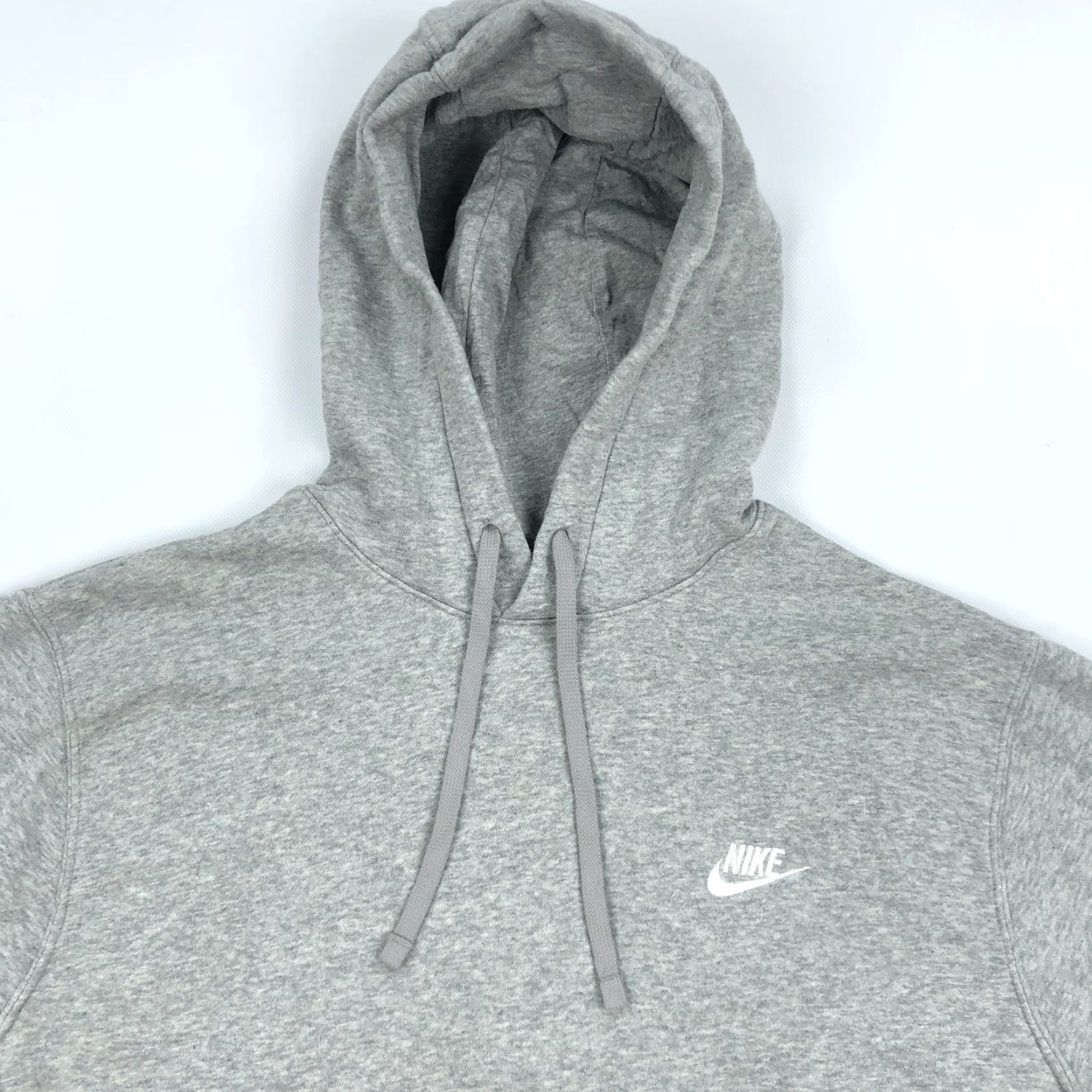 Nike Nike Men's Gray Club Fleece Pullover Hoodie BV2654-063 L NSW Essential Size US L / EU 52-54 / 3 - 2 Thumbnail