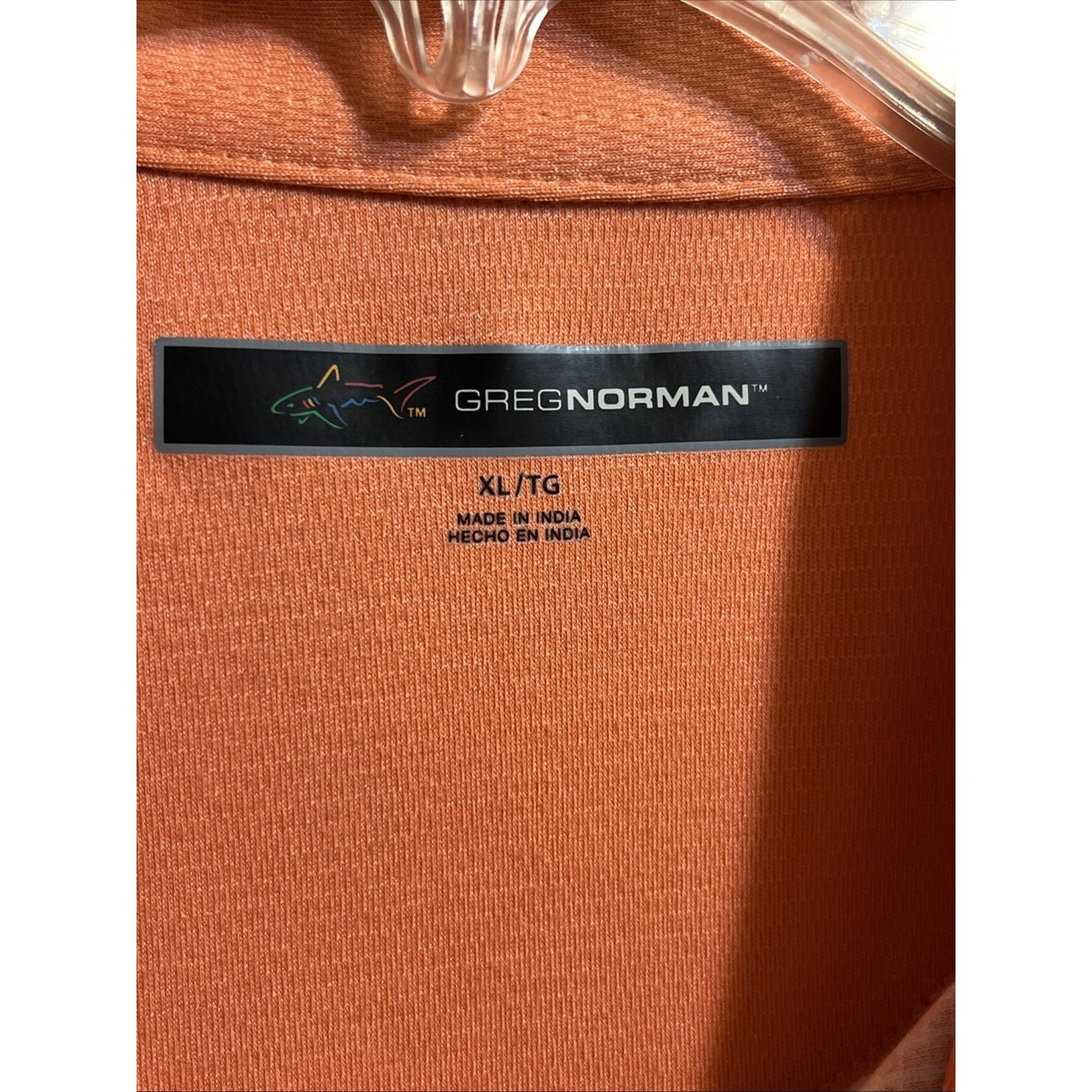 Greg Norman Greg Norman XL Polo Polyester Pima Cotton Blend White Orange Size US XL / EU 56 / 4 - 3 Thumbnail