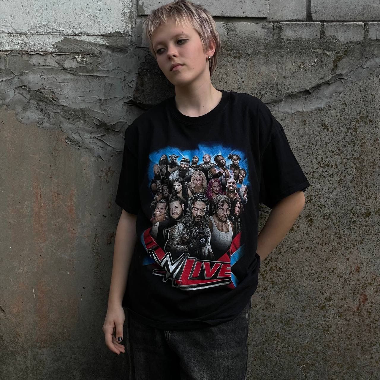 WWE Vintage WWE T-shirts We-Live 00s Big Logo Y2K Streetwear Size US XL / EU 56 / 4 - 1 Thumbnail