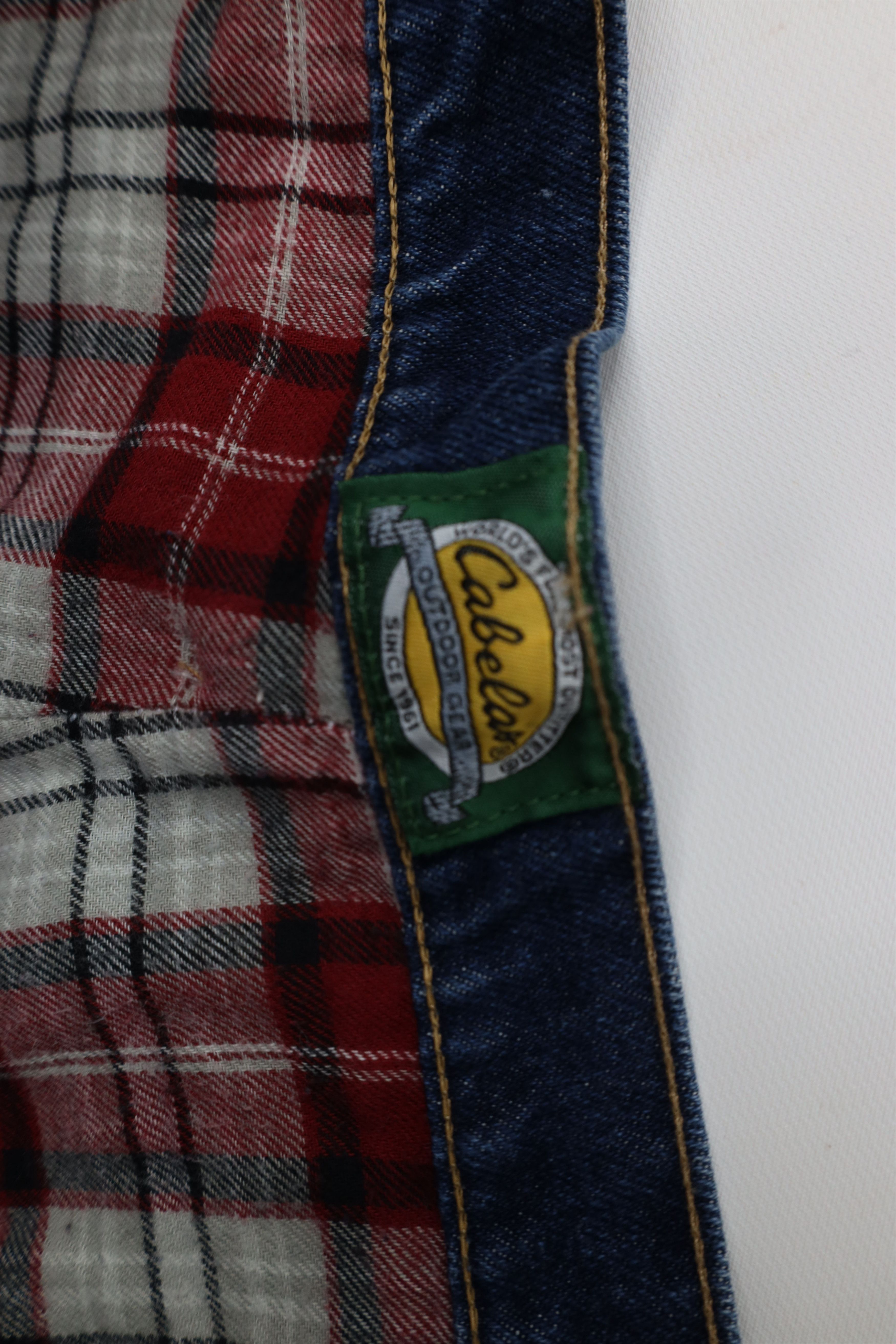 Cabelas Vintage Y2K Cabelas Heavyweight Flannel Lined Wide Leg Jeans Size US 42 / EU 58 - 8 Thumbnail