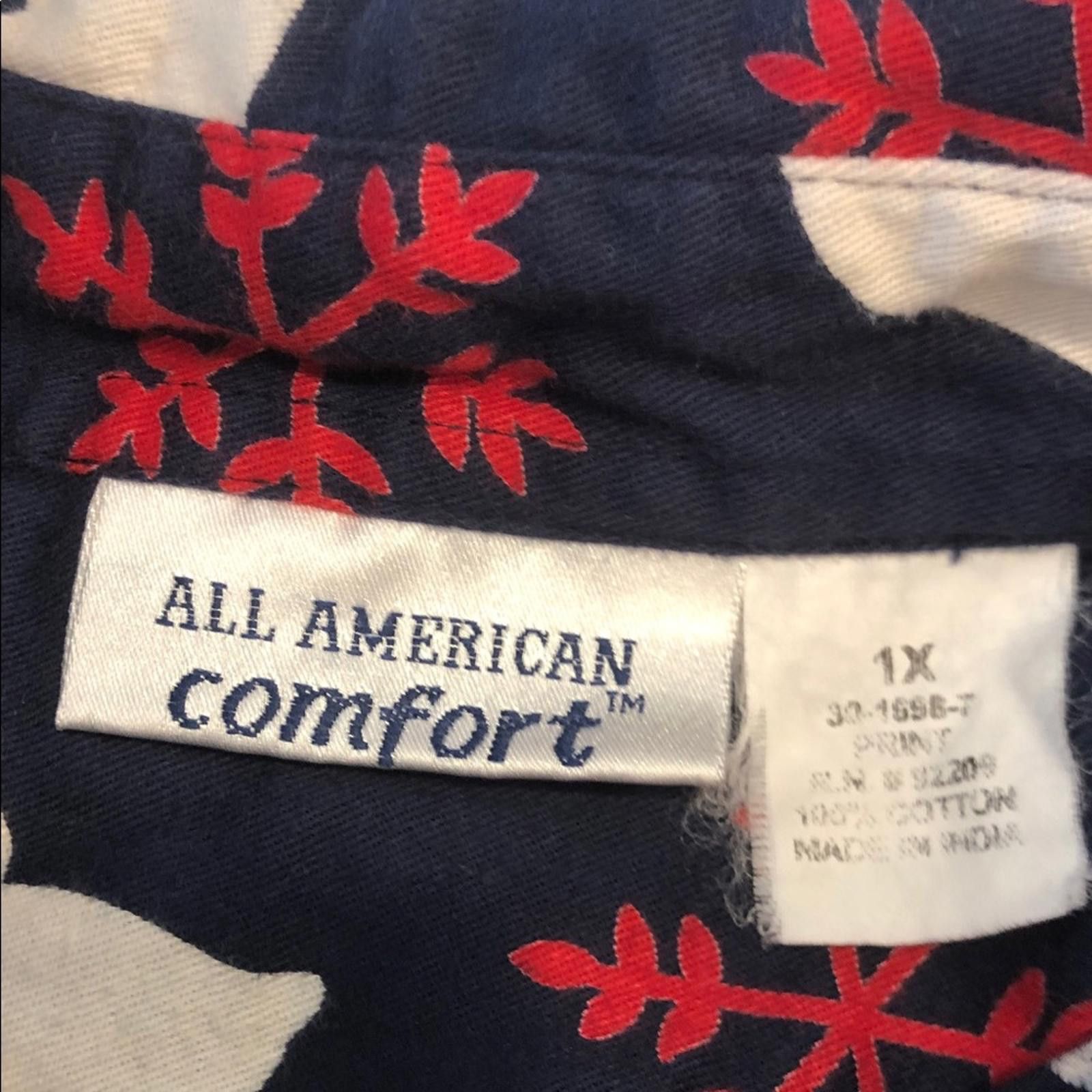 Other All American Comfort Polar Bear Snowflake button up shirt 1X Size XL / US 12-14 / IT 48-50 - 4 Thumbnail