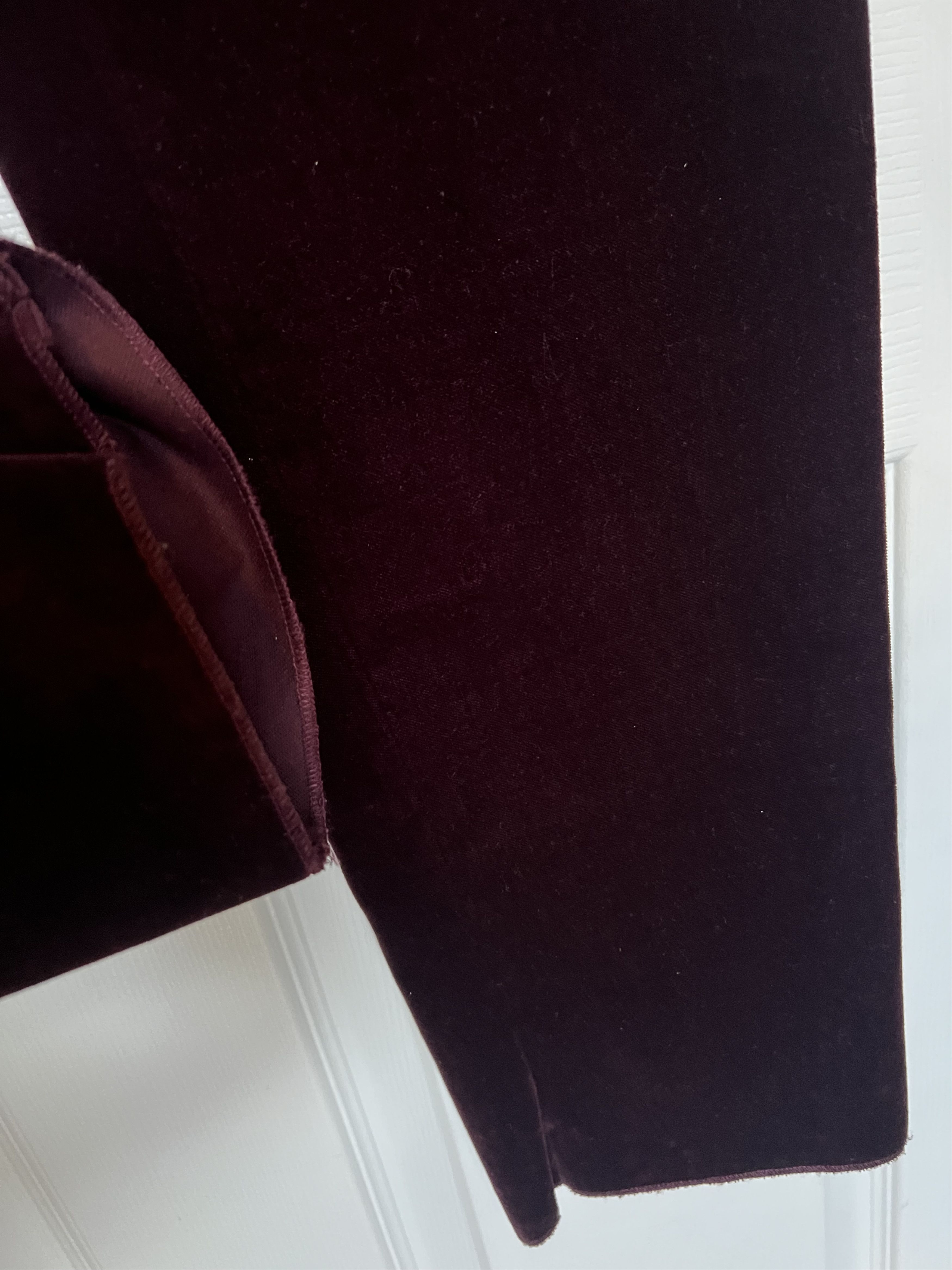 Saint Laurent Paris Saint Laurent FW22 Carrot-fit Velvet Trousers sz 50 Size US 34 / EU 50 - 3 Thumbnail