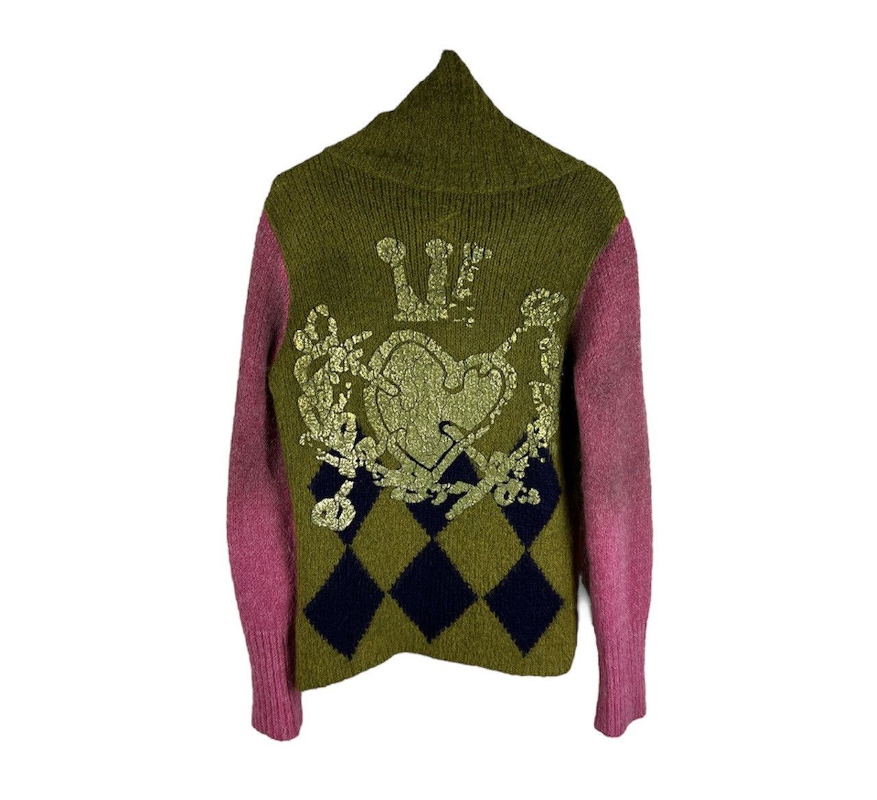 Vintage Vintage 90s einstein prog prod mohair cardigan sweater knit Size S / US 4 / IT 40 - 2 Thumbnail