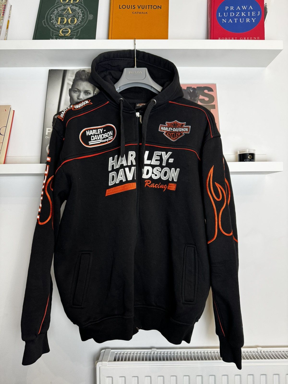 Harley Davidson Harley Davidson Vintage Moto Zip Hoodie Hype USA rare street Size US XL / EU 56 / 4 - 1 Thumbnail