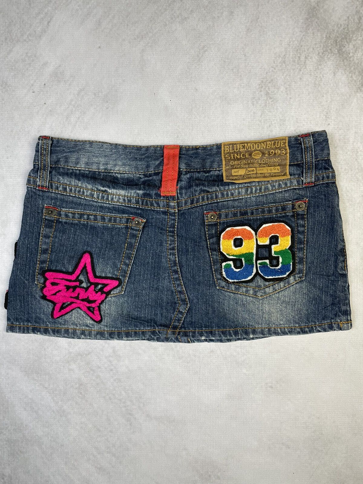 Angel Blue Y2k Gyaru Blue Moon Blue Micro Skirt Size 28" / US 6 / IT 42 - 7 Thumbnail