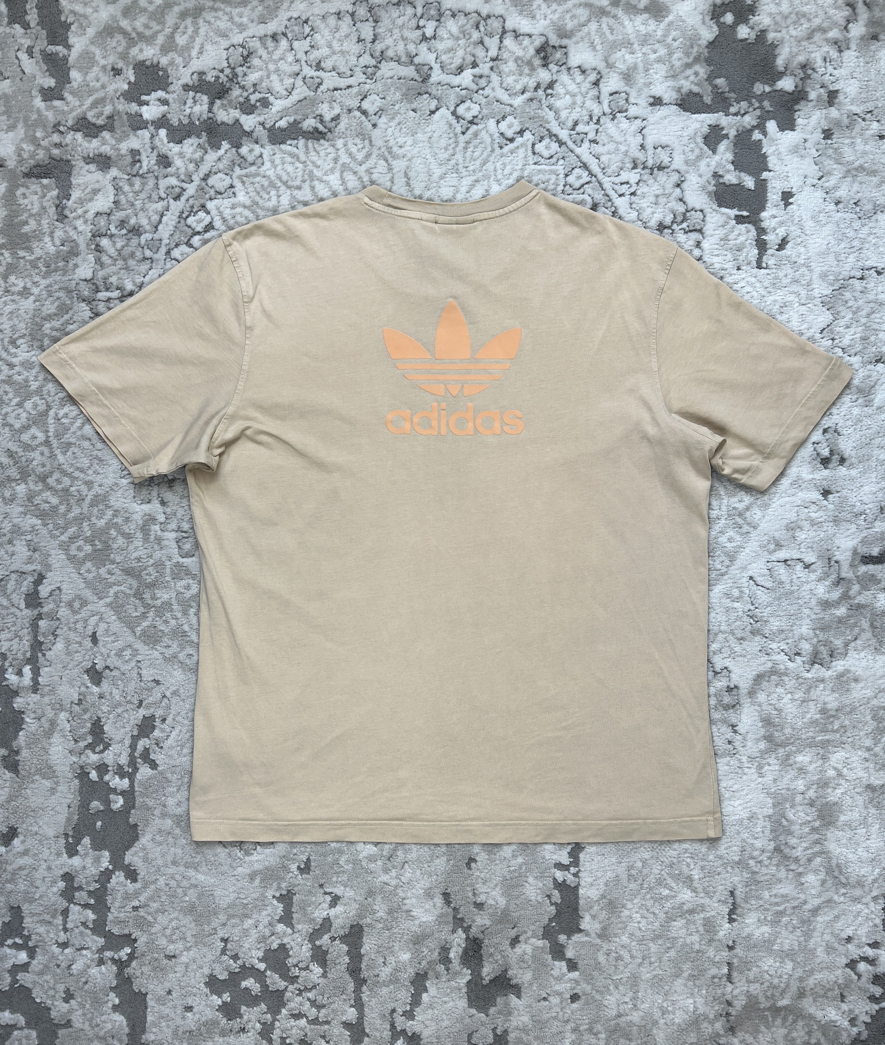 Adidas Adidas Originals Trefoil Logo T-Shirt Tee Beige Size US L / EU 52-54 / 3 - 6 Thumbnail
