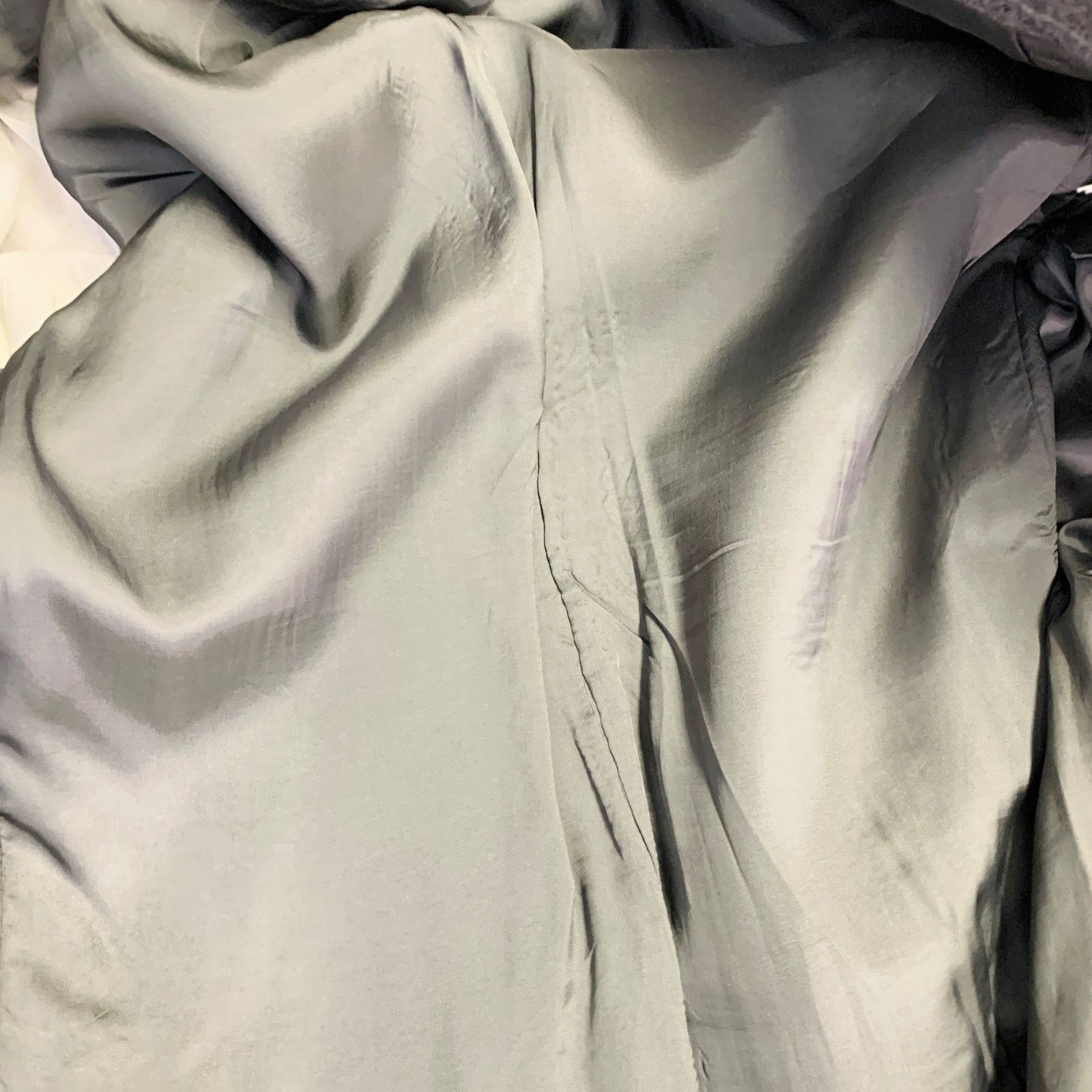 Ralph Lauren Size 39 Grey Chalkstripe Wool Notch Lapel Pleated Suit Size 40R - 9 Thumbnail