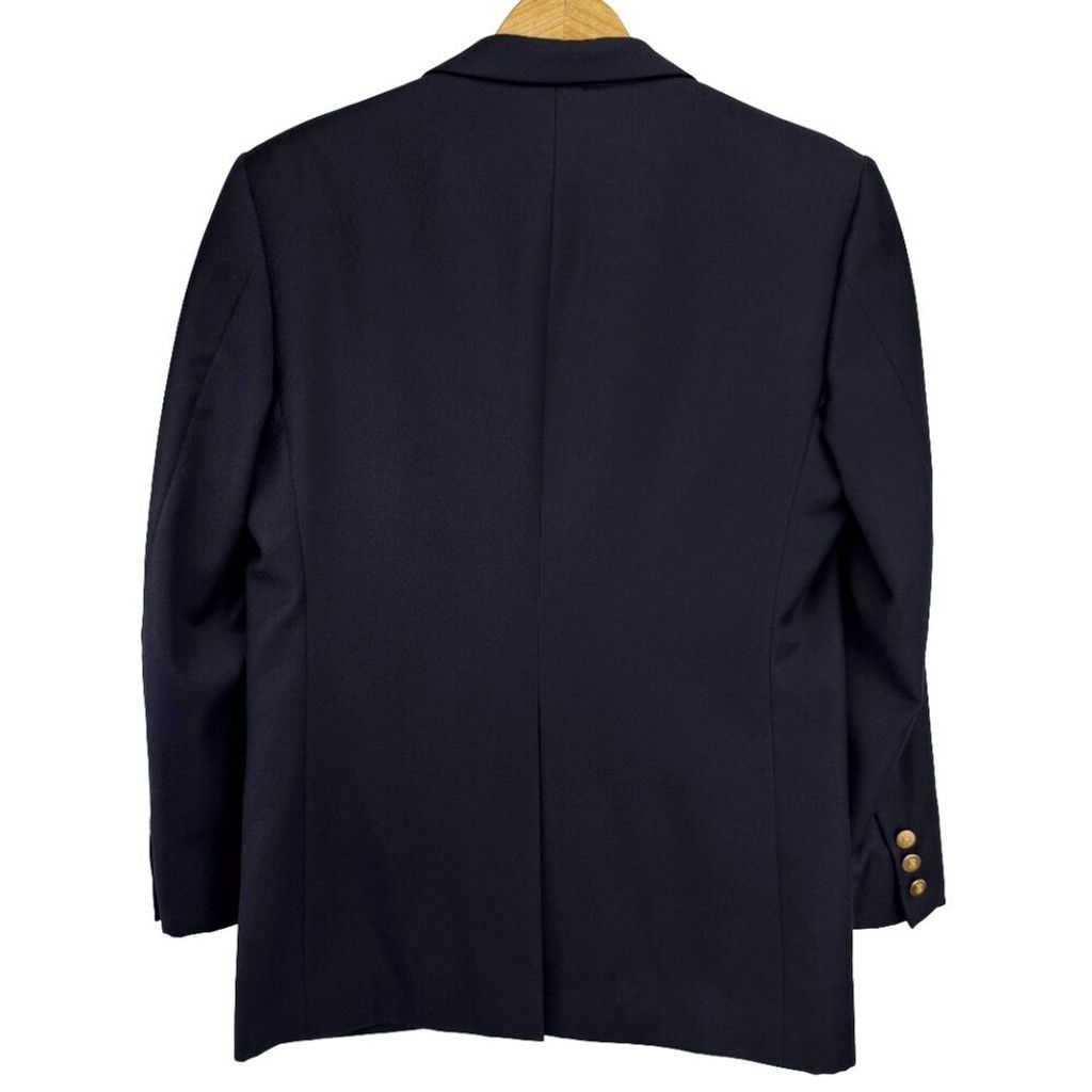 Aquascutum AQUASCUTUM Navy Blue Jacket Brass Button Luxury FLAW UK 37 s Size 38S - 3 Thumbnail