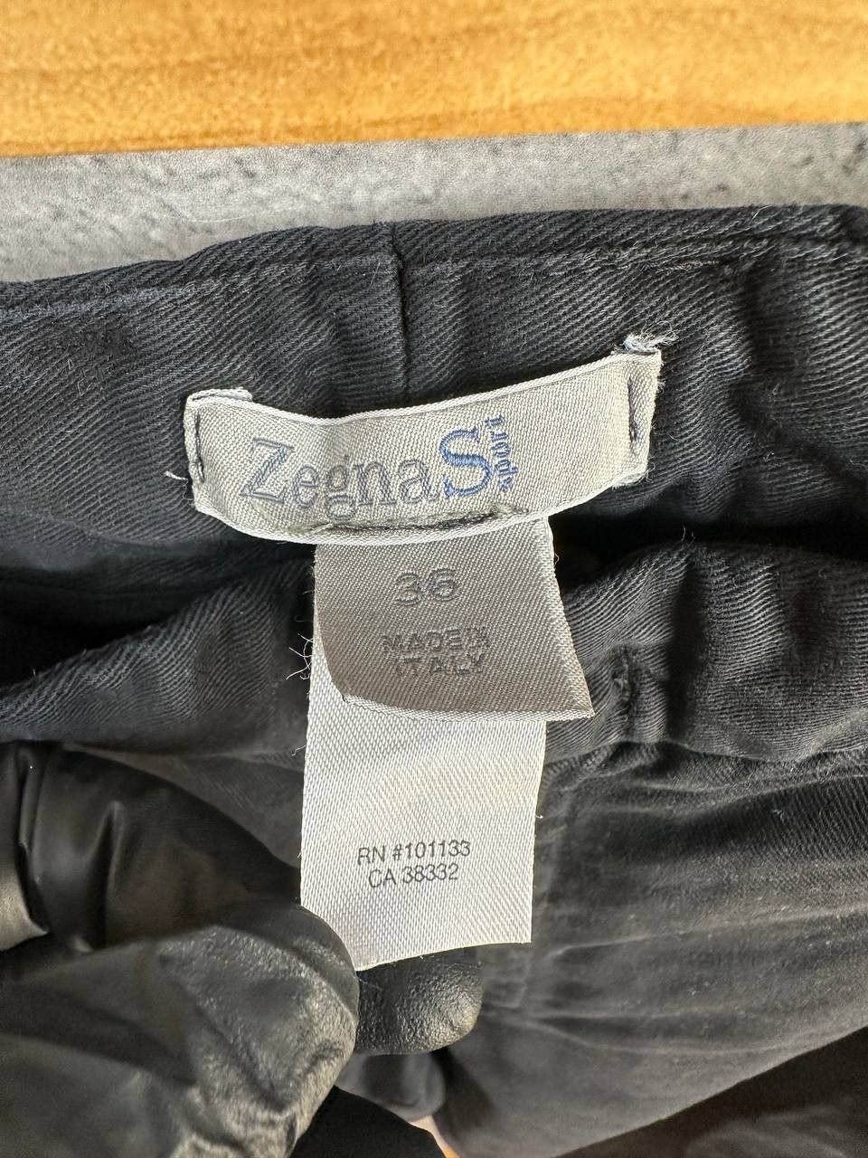 Ermenegildo Zegna Ermenegildo Zegna Sport Black Cotton Chino Trousers Size US 36 / EU 52 - 12 Thumbnail