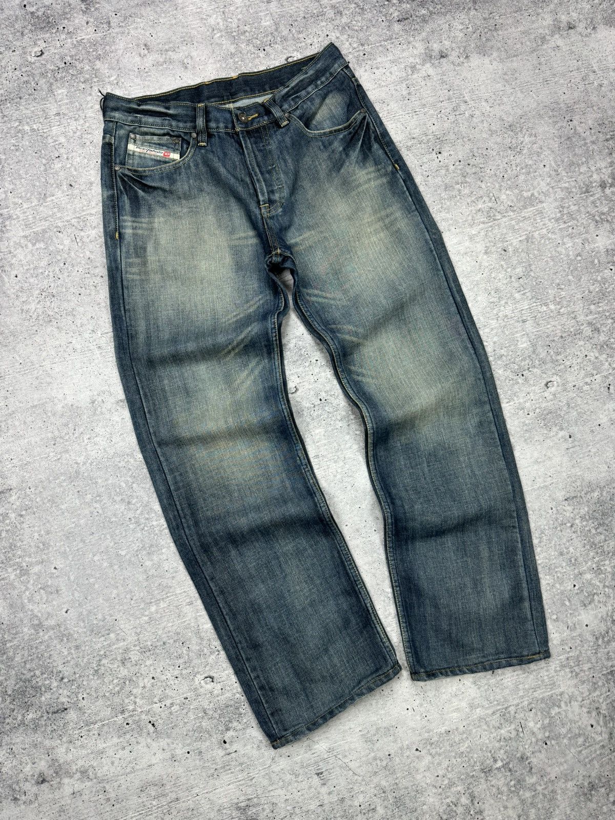 Diesel × Vintage Vintage Diesel Blue Stonewashed Denim Jeans Trousers Pants Size US 32 / EU 48 - 2 Thumbnail