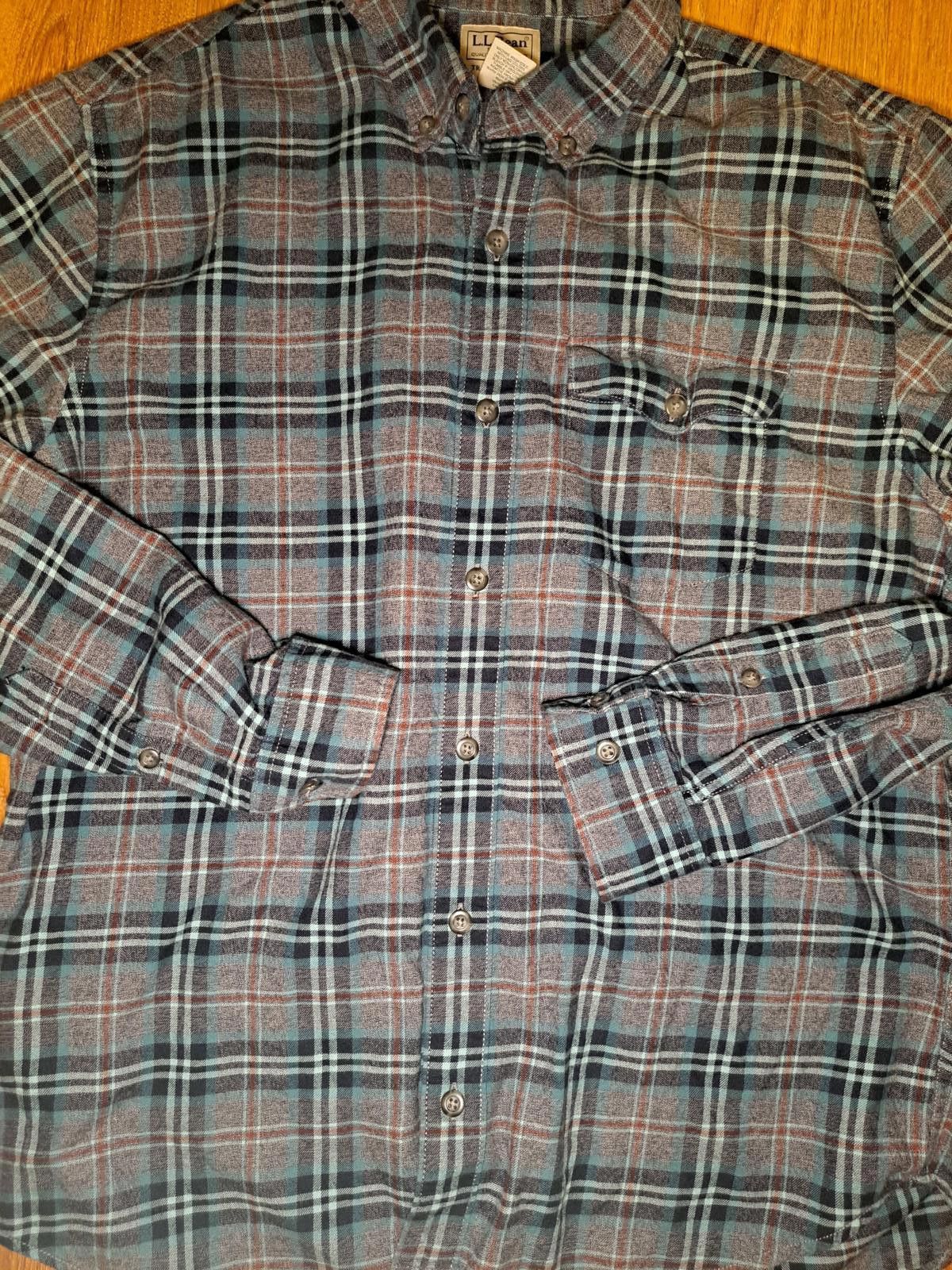 L.L. Bean LL Bean Button Up Flannel Shirt Mens Medium Multicolor Plaid Size US M / EU 48-50 / 2 - 4 Thumbnail