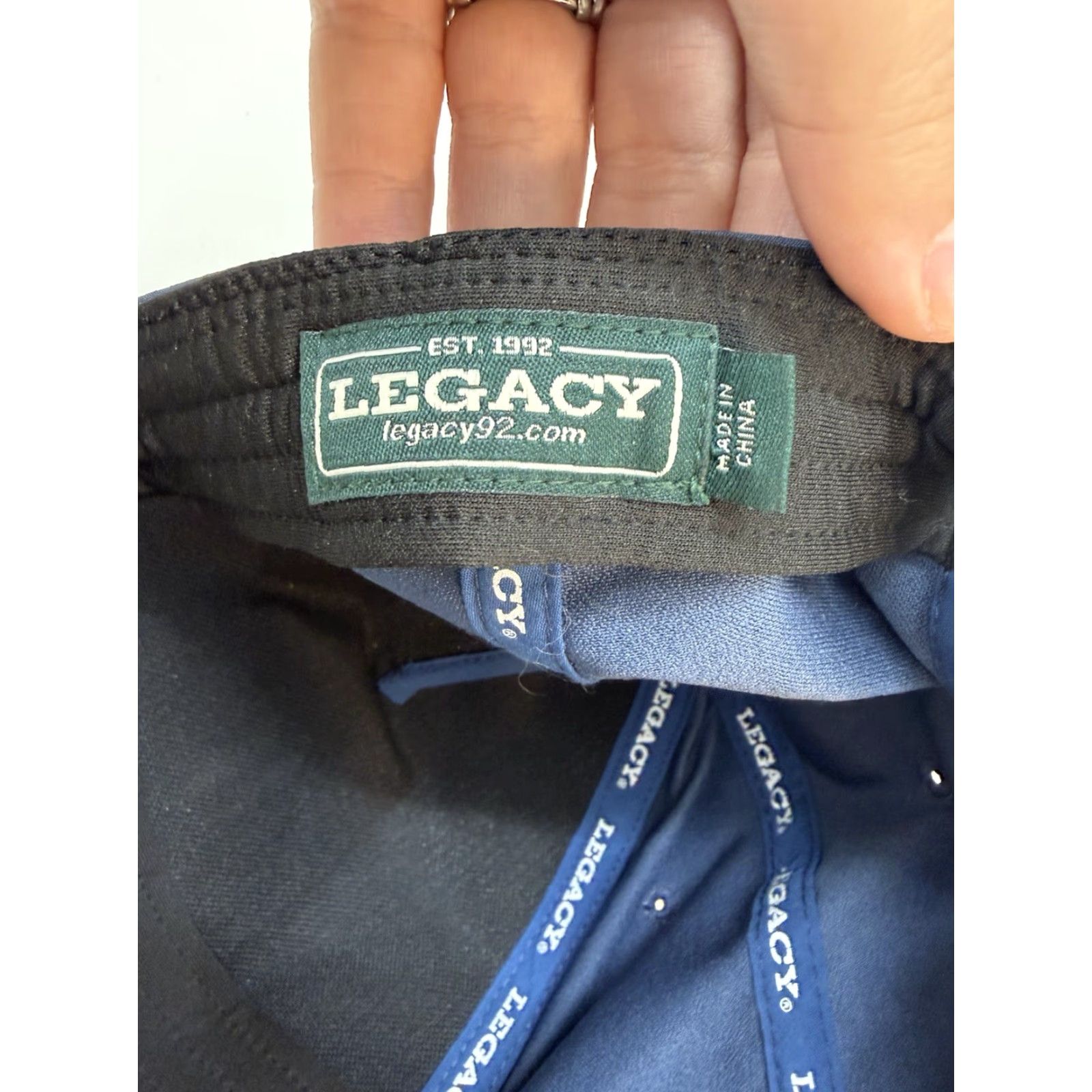 Our Legacy VINTAGE Legacy Snapback Hat Unknown Logo Blue Adjustable Size ONE SIZE - 7 Thumbnail