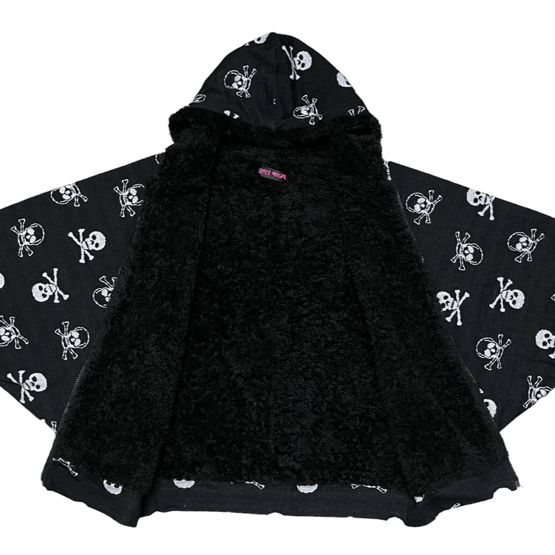 Angel Blue Seditionaries Crazy Angel Skulls Batwings Hoodie Size US M / EU 48-50 / 2 - 7 Thumbnail