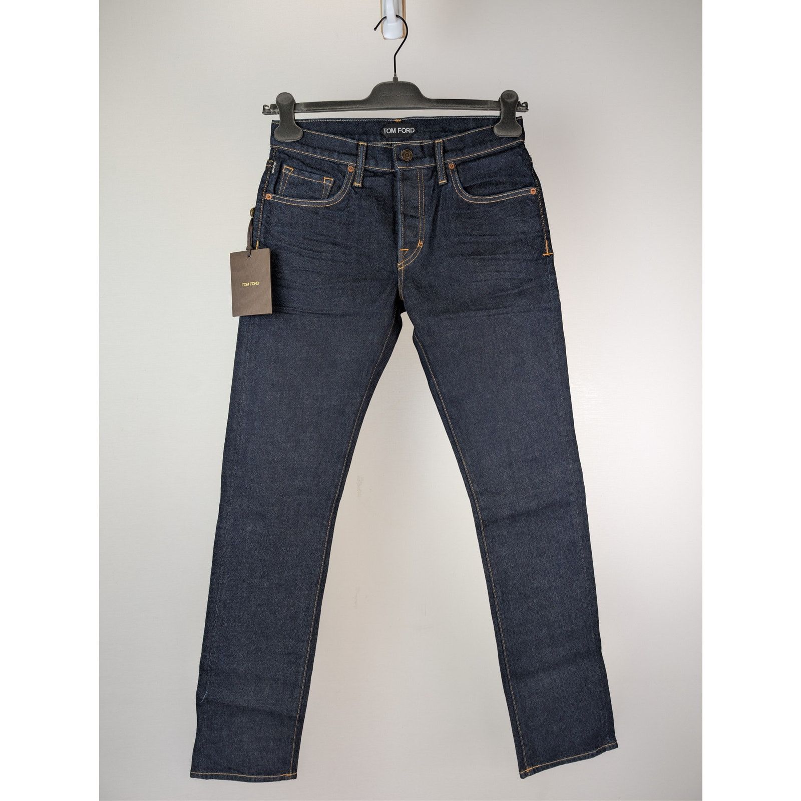 Tom Ford o1rshd1 Straight Denim Jeans in Indigo Blue Size US 40 / EU 56 - 2 Thumbnail
