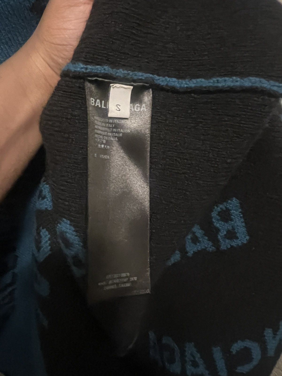Balenciaga Balenciaga Knitwear 'Petrol Blue/Black' Size US S / EU 44-46 / 1 - 5 Thumbnail