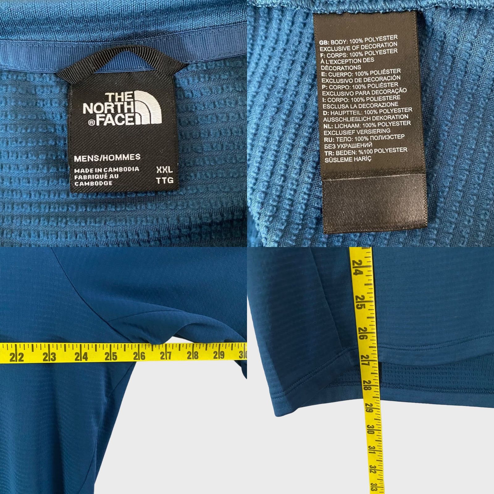 The North Face The North Face Crewneck Shirt Blue Men's Medium Long Sleeve Thumb Holes Size US XXL / EU 58 / 5 - 8 Thumbnail