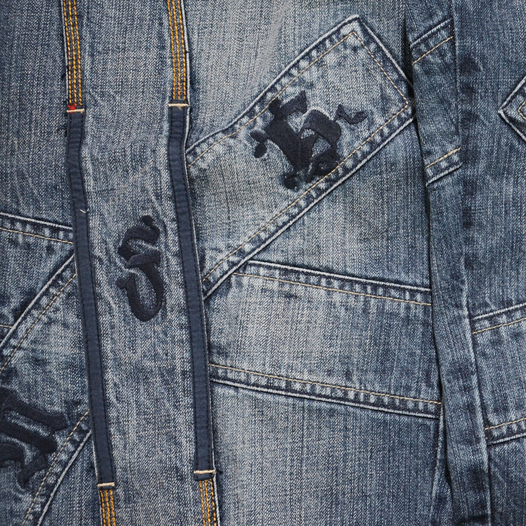 Marithe + Francois Girbaud [Hole Defects] Marithe Francois Girbaud Jeans SPFY2601DP10 Size US 34 / EU 50 - 8 Thumbnail