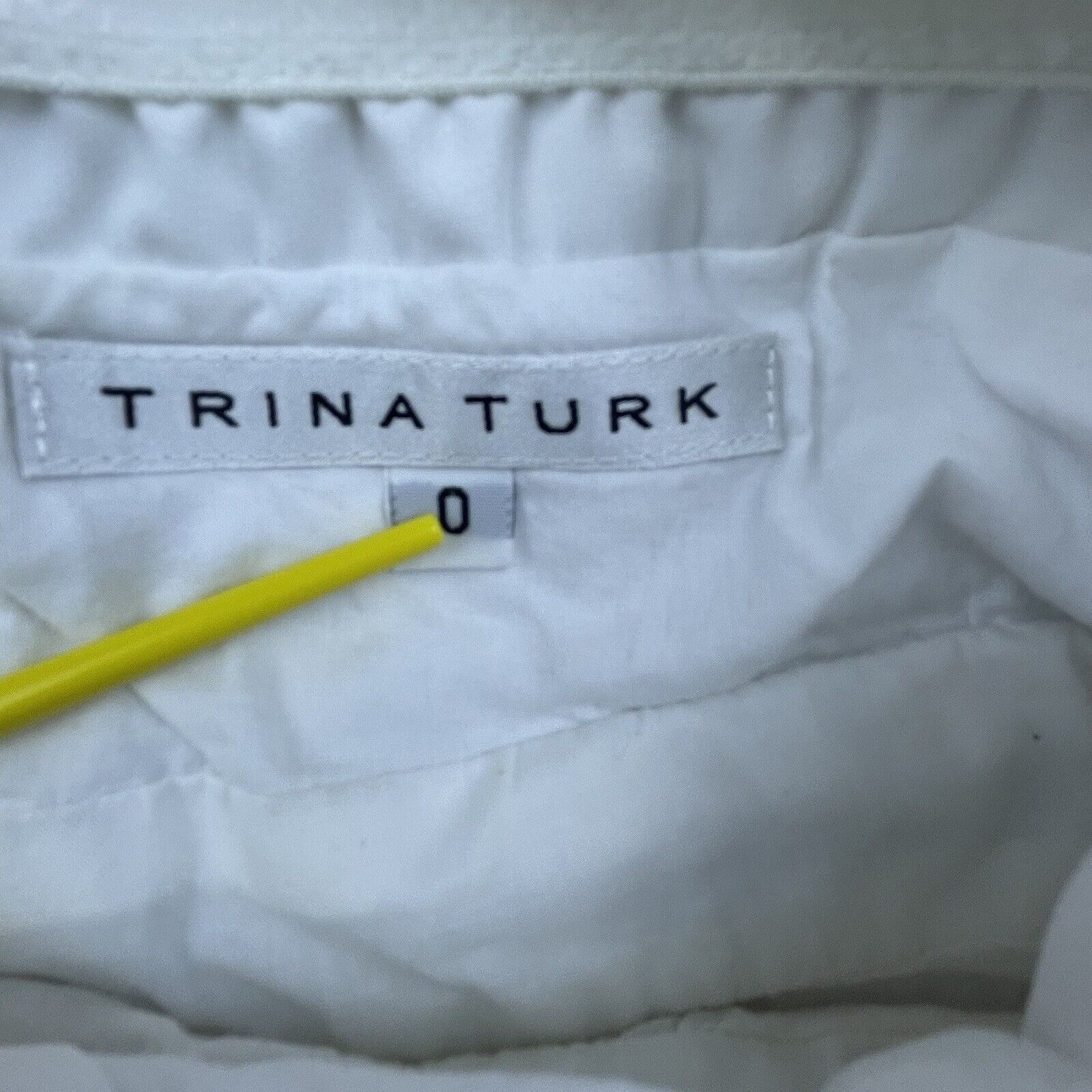Trina Turk Trina Turk Halter Womens 0 White Eyelet Coquette Angelcore Size XS / US 0-2 / IT 36-38 - 3 Thumbnail