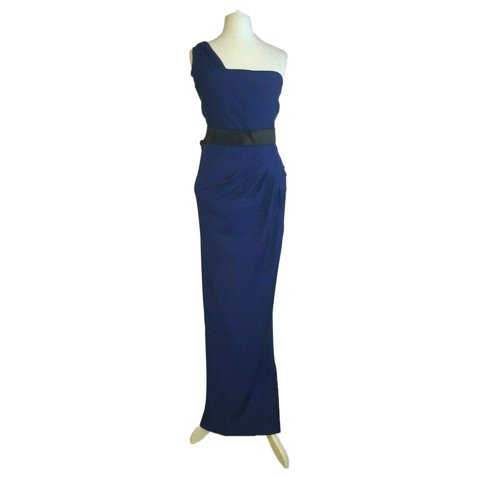 Donna Karan one shouldered evening gown