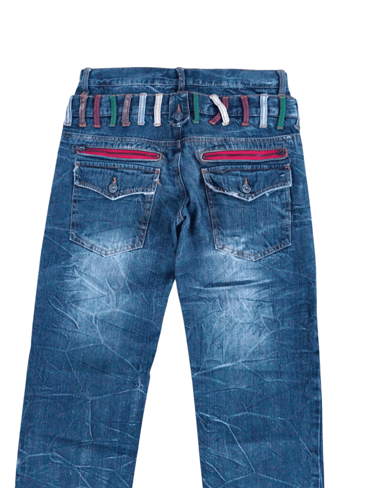 20471120 SICK DOUBLE WAIST Y2K NYLAUS BUSH PANT PUNK GRUNGE STYLE Size US 32 / EU 48 - 16 Thumbnail