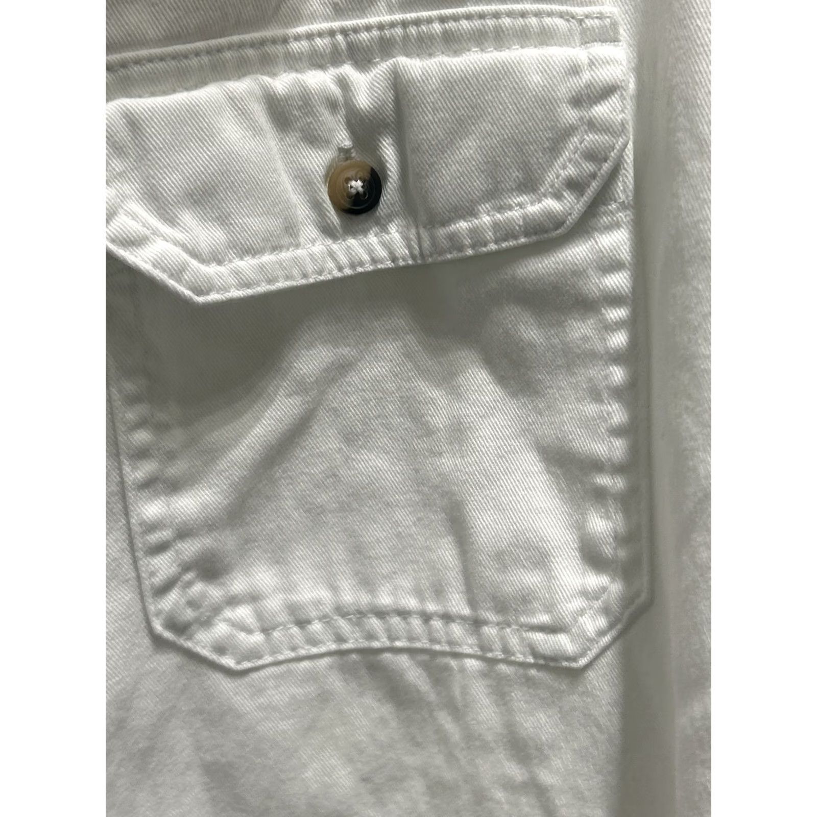 Wrangler Wrangler Shirt Long Sleeve Button-Up Mens Red Label Cotton White L Size US L / EU 52-54 / 3 - 5 Thumbnail