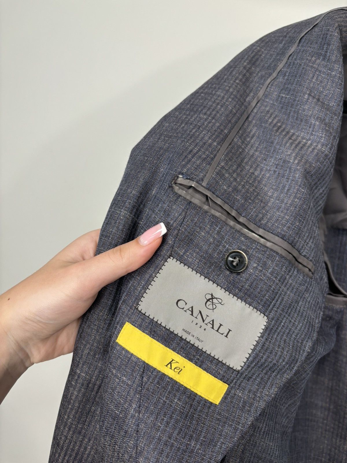 Canali Canali 1934 Kei Men’s Rare Wool Silk Linen Blazer Jacket Size 40R - 14 Thumbnail