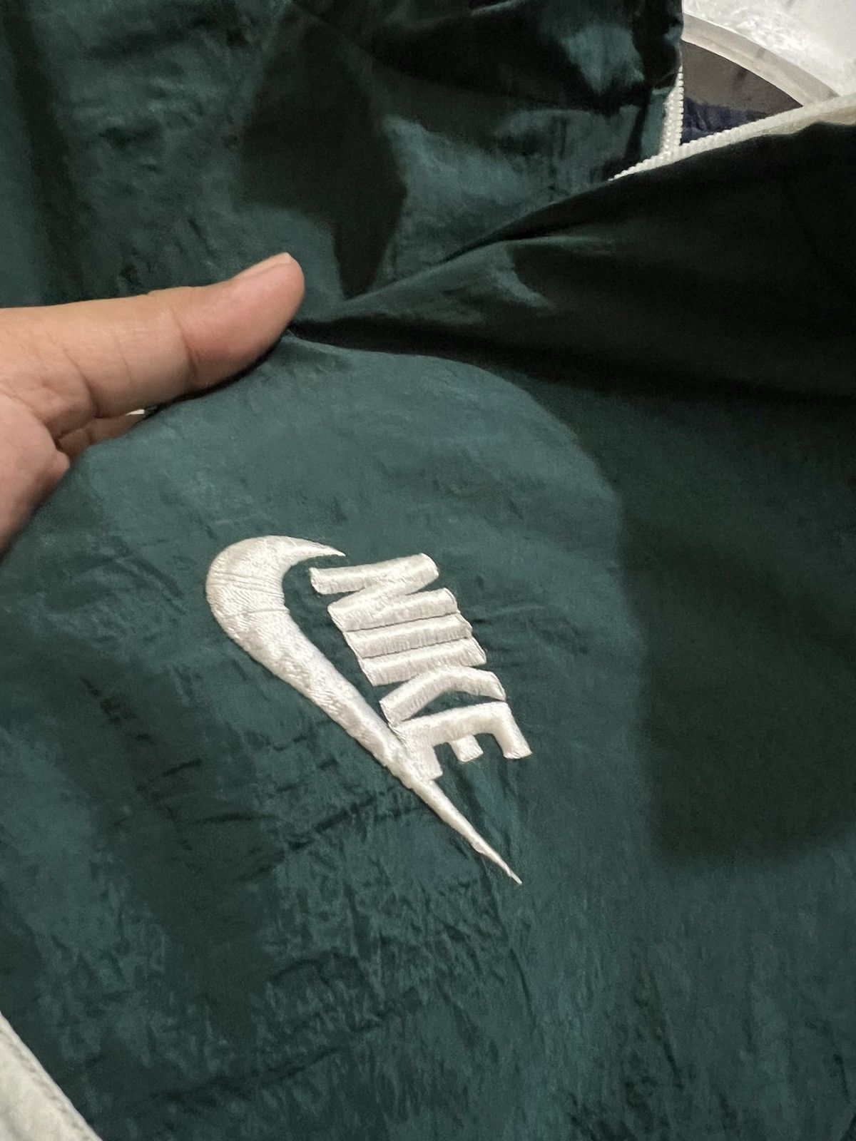 Nike × Nike ACG × Vintage vintage 90s nike big swoosh logo colour block track jacket Size US XL / EU 56 / 4 - 5 Thumbnail
