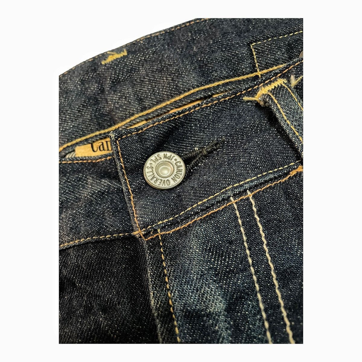 Japanese Brand Canton Overalls & Co Denim Work Pants With Buckle Back Size US 34 / EU 50 - 10 Thumbnail