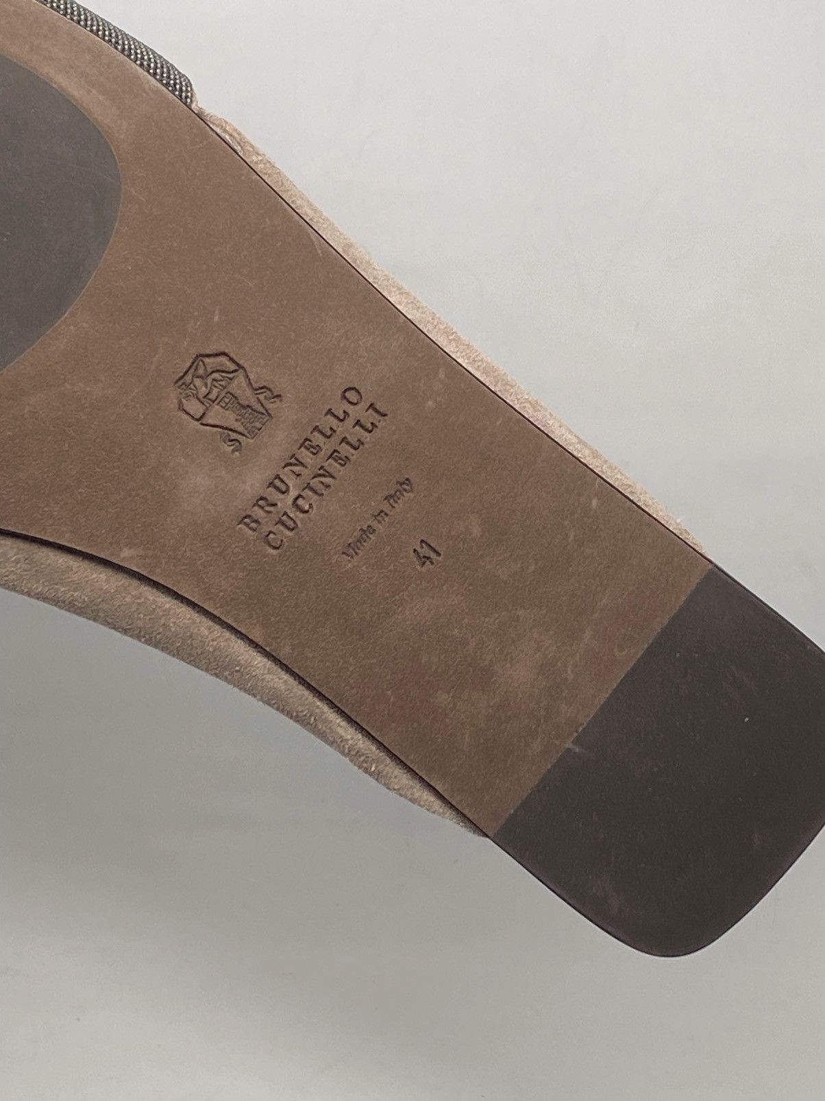 Brunello Cucinelli Brunello Cucinelli Monili-Embroidered Suede Slides size 41 Size US 11 / IT 41 - 11 Thumbnail